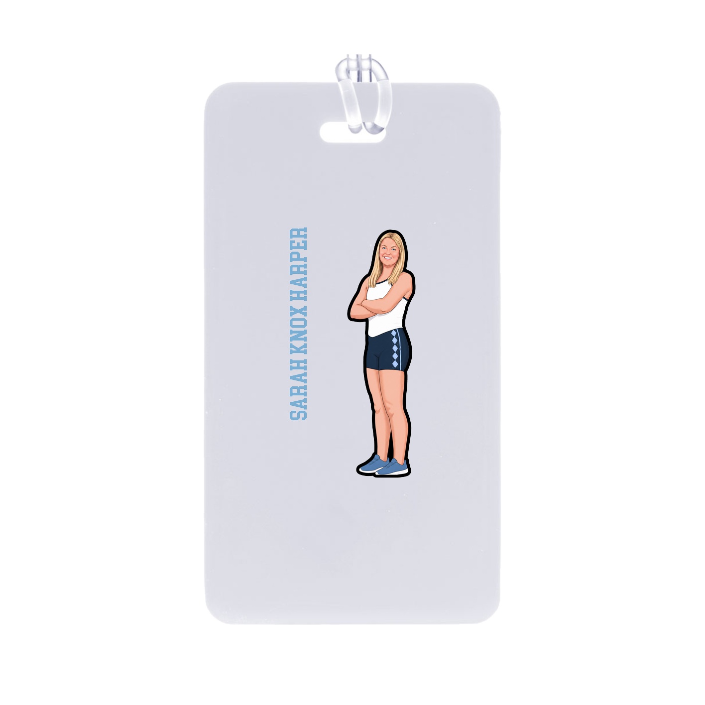 Bag Tag — Name Vertical in Classic