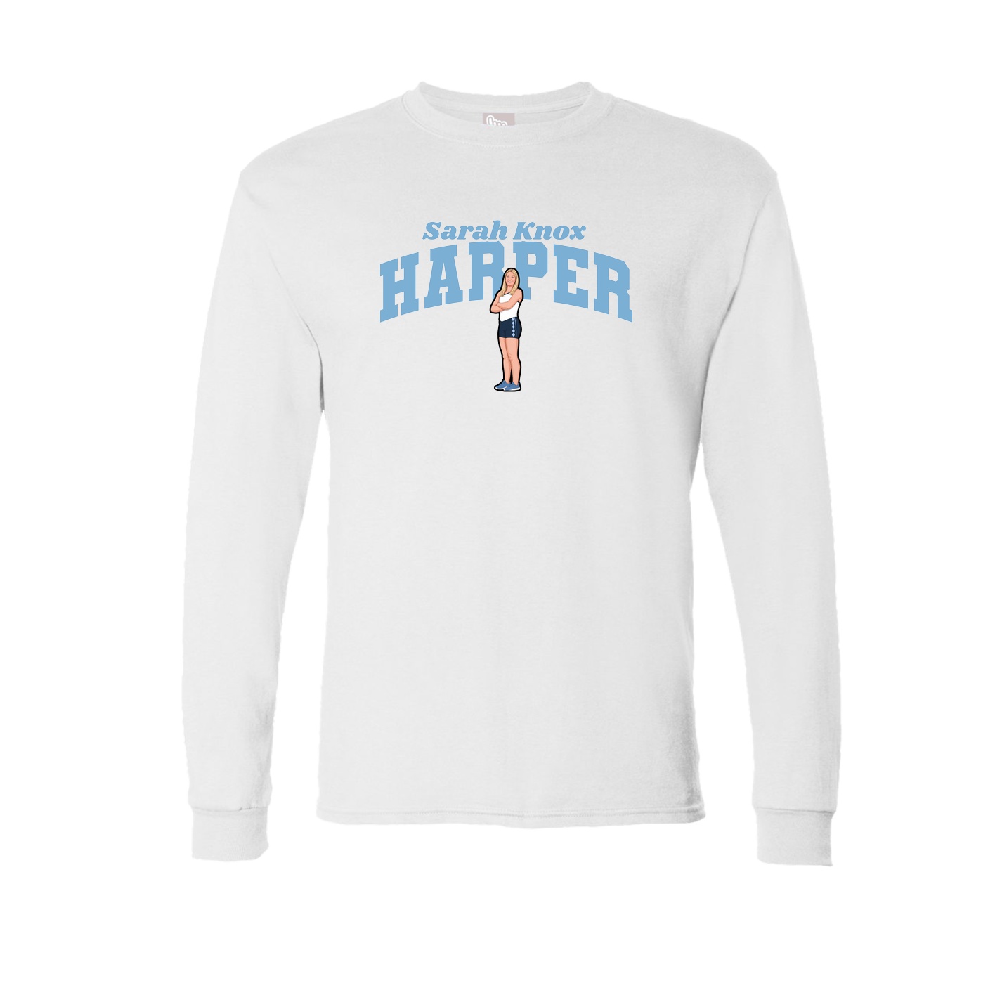 Long Sleeve Tee — Signature Arch in White