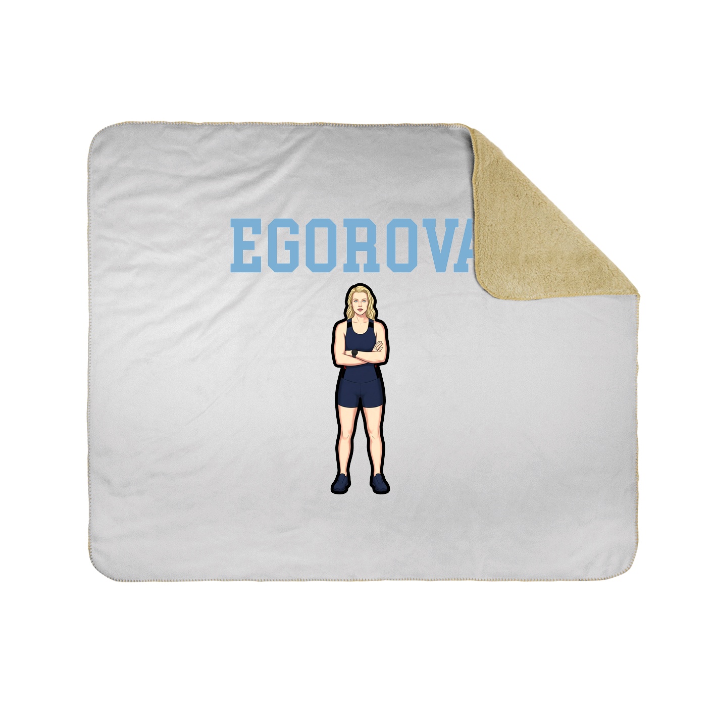 Throw Blanket — Shirsey in White