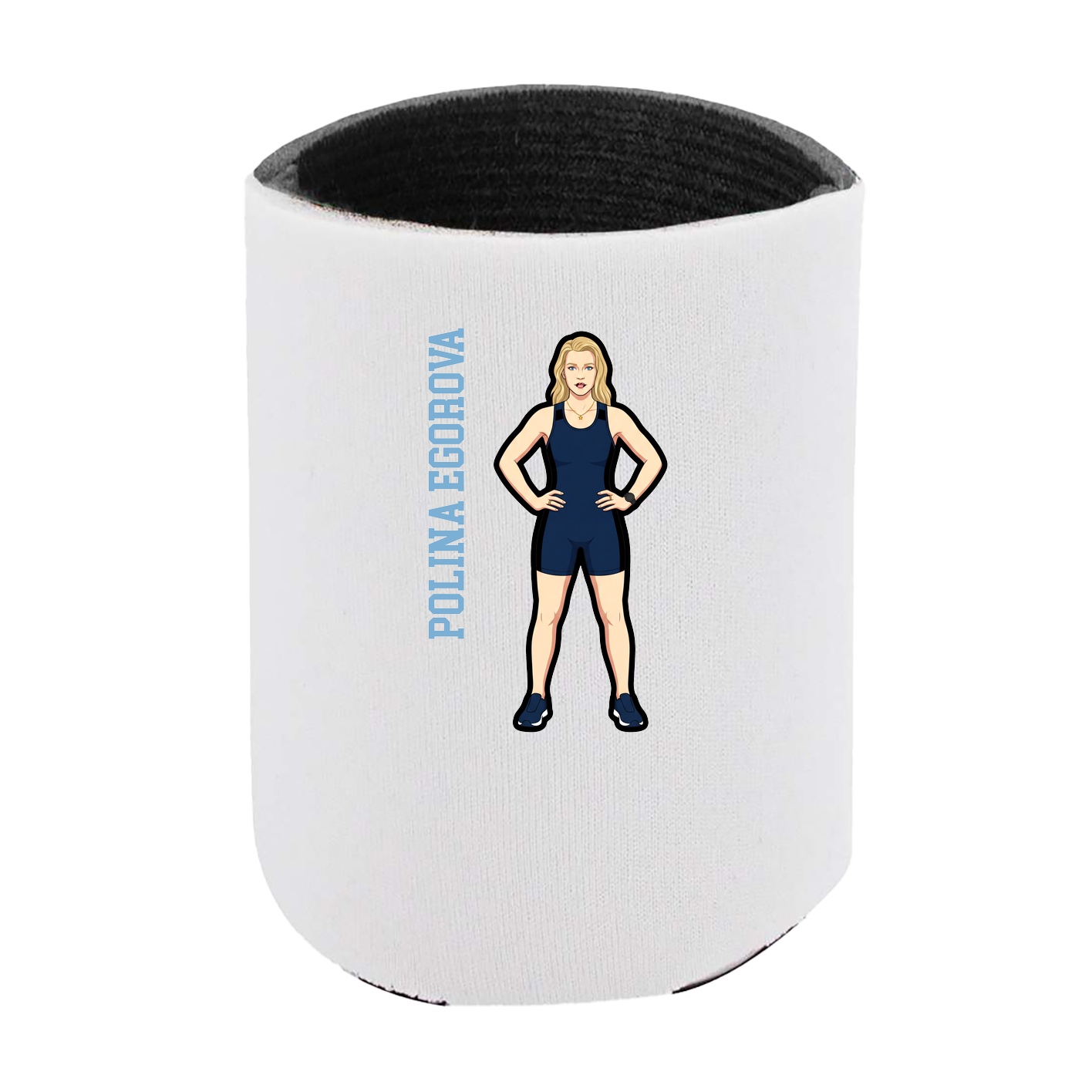 Can Holder — Name Vertical in White
