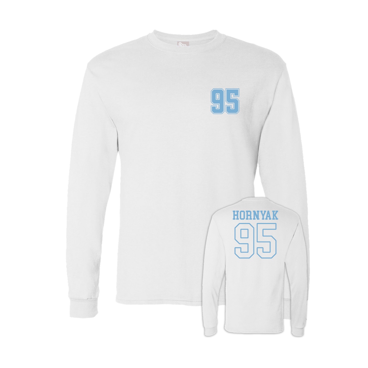 Long Sleeve Tee — Chest Back in White