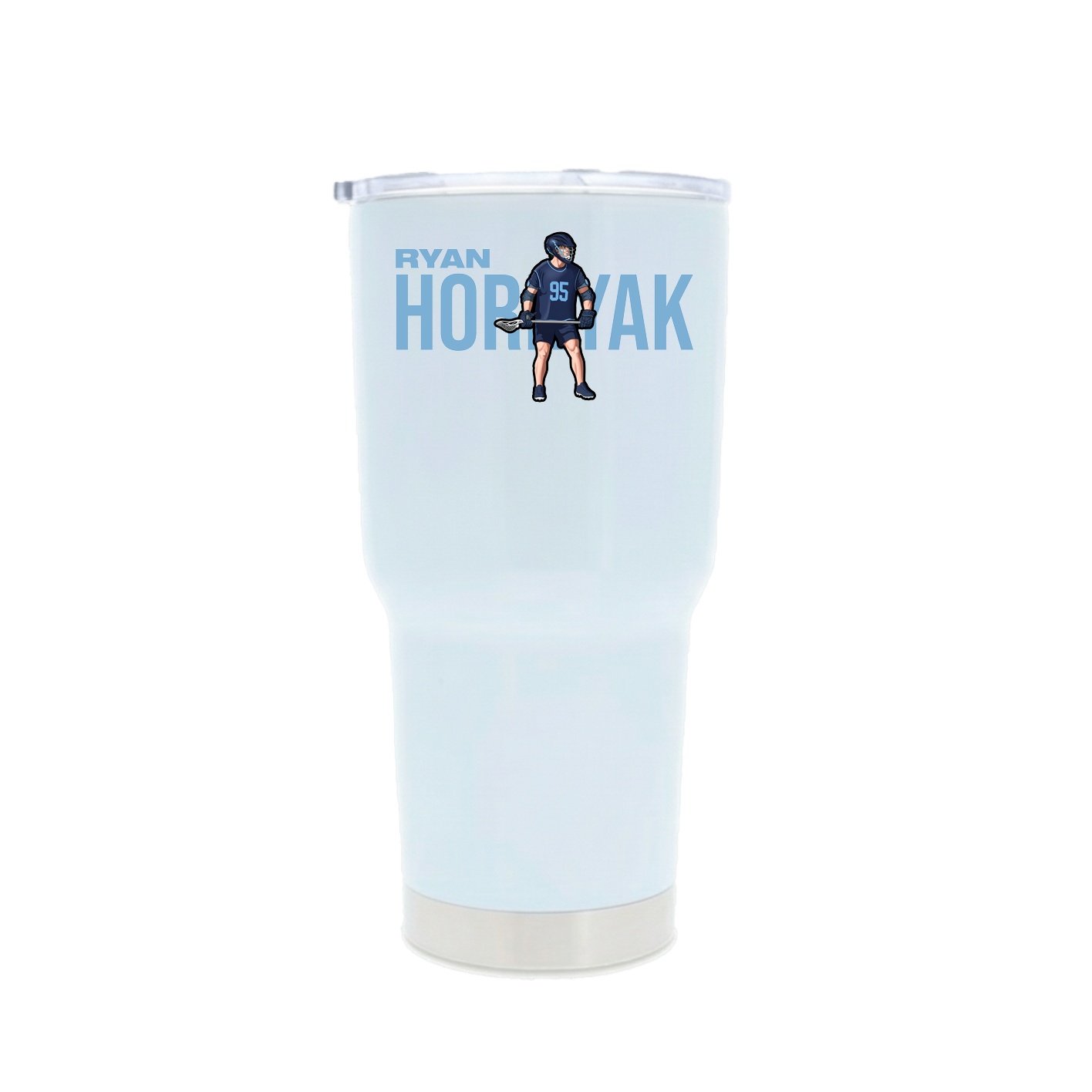 30oz Stainless Steel Tumbler — Player Name in White