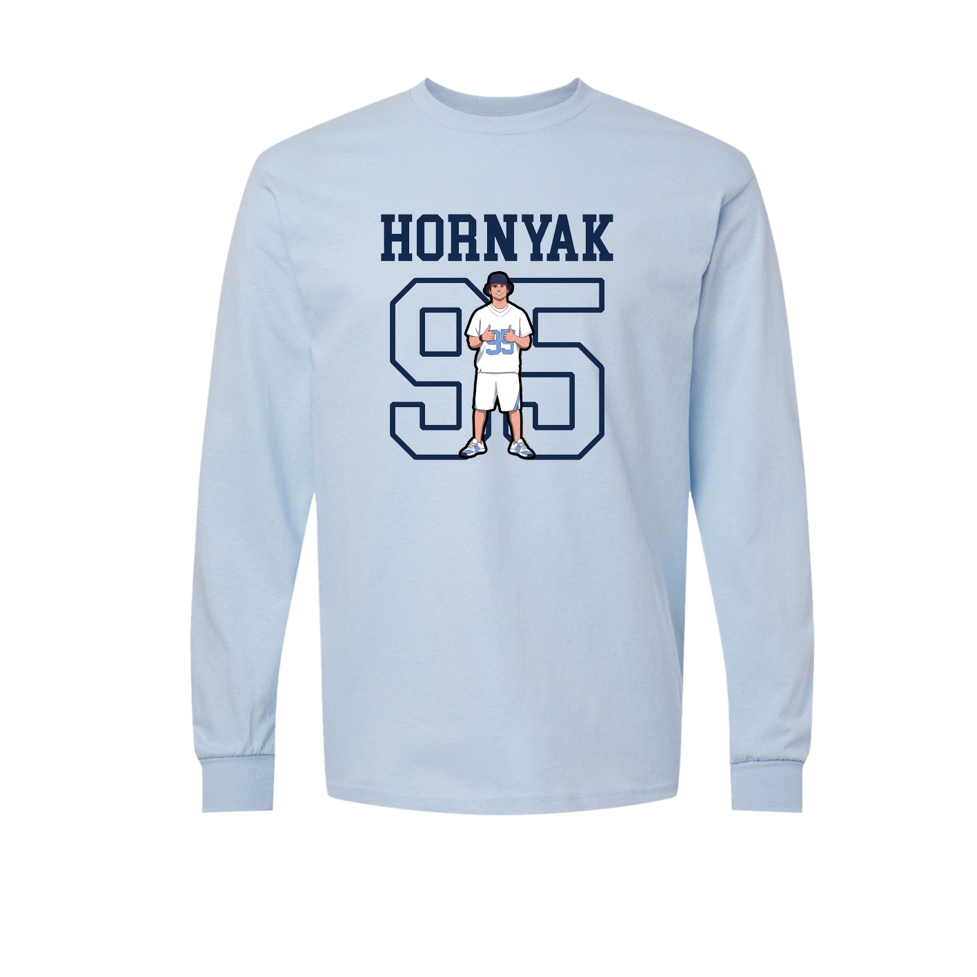 Long Sleeve Tee — Shirsey in Light Blue
