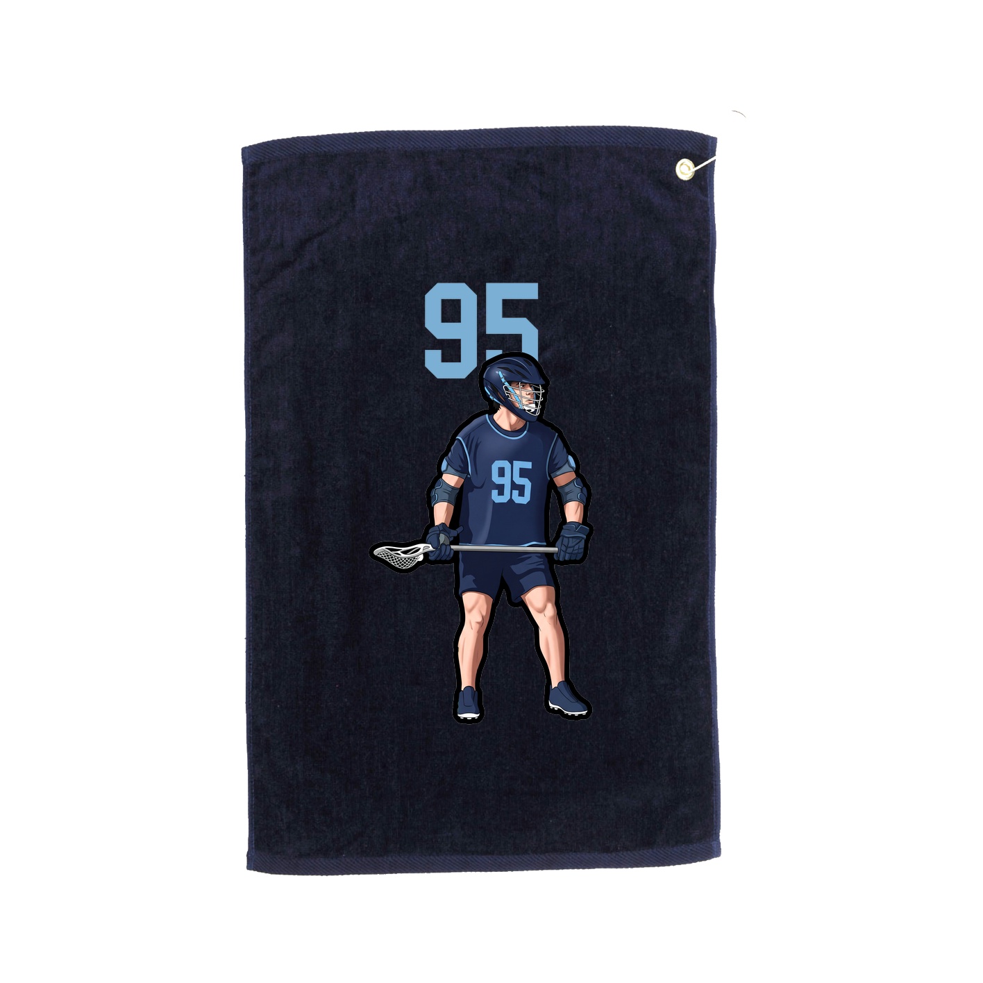 Golf Towel — Number Top in Navy