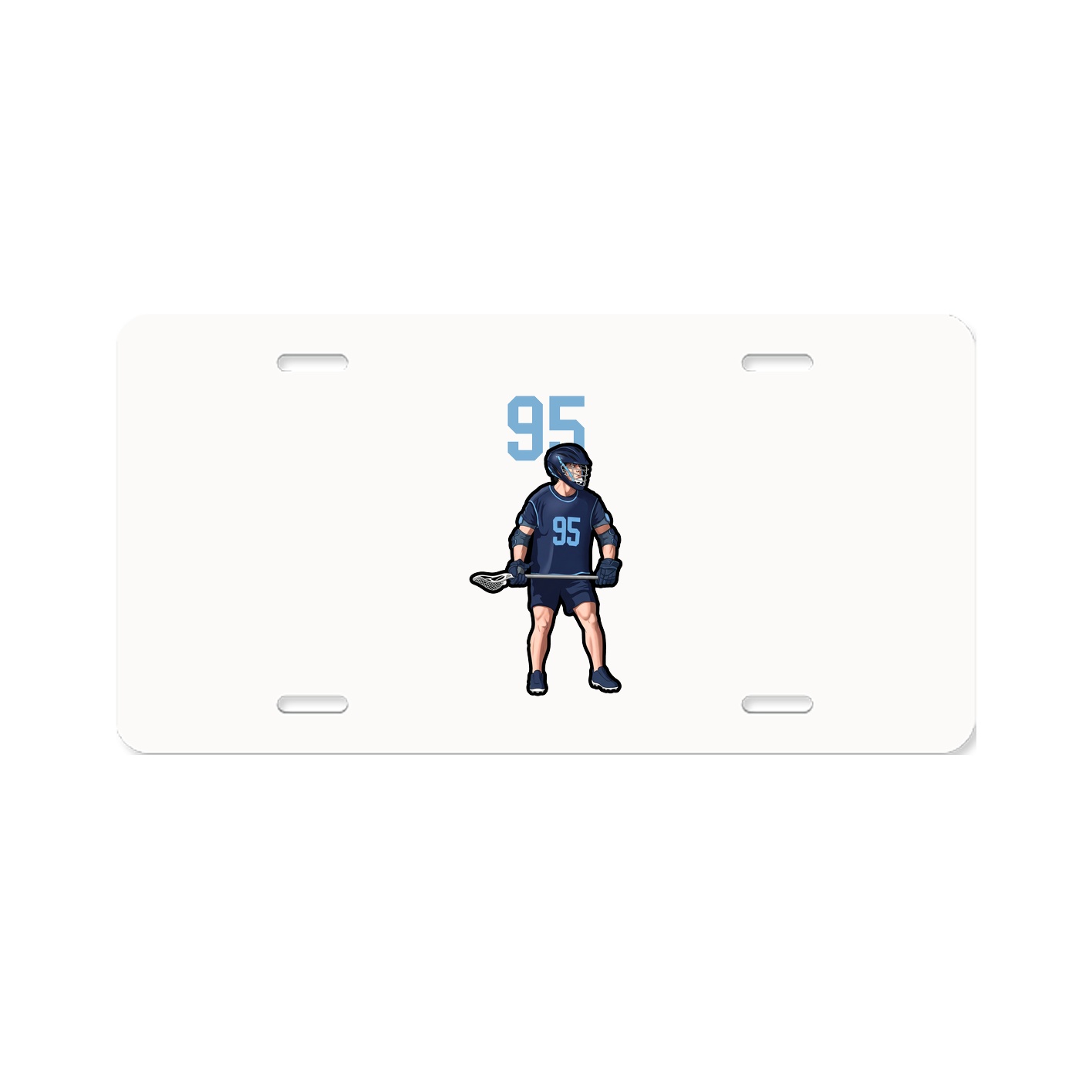 License Plate — Number Top in Classic