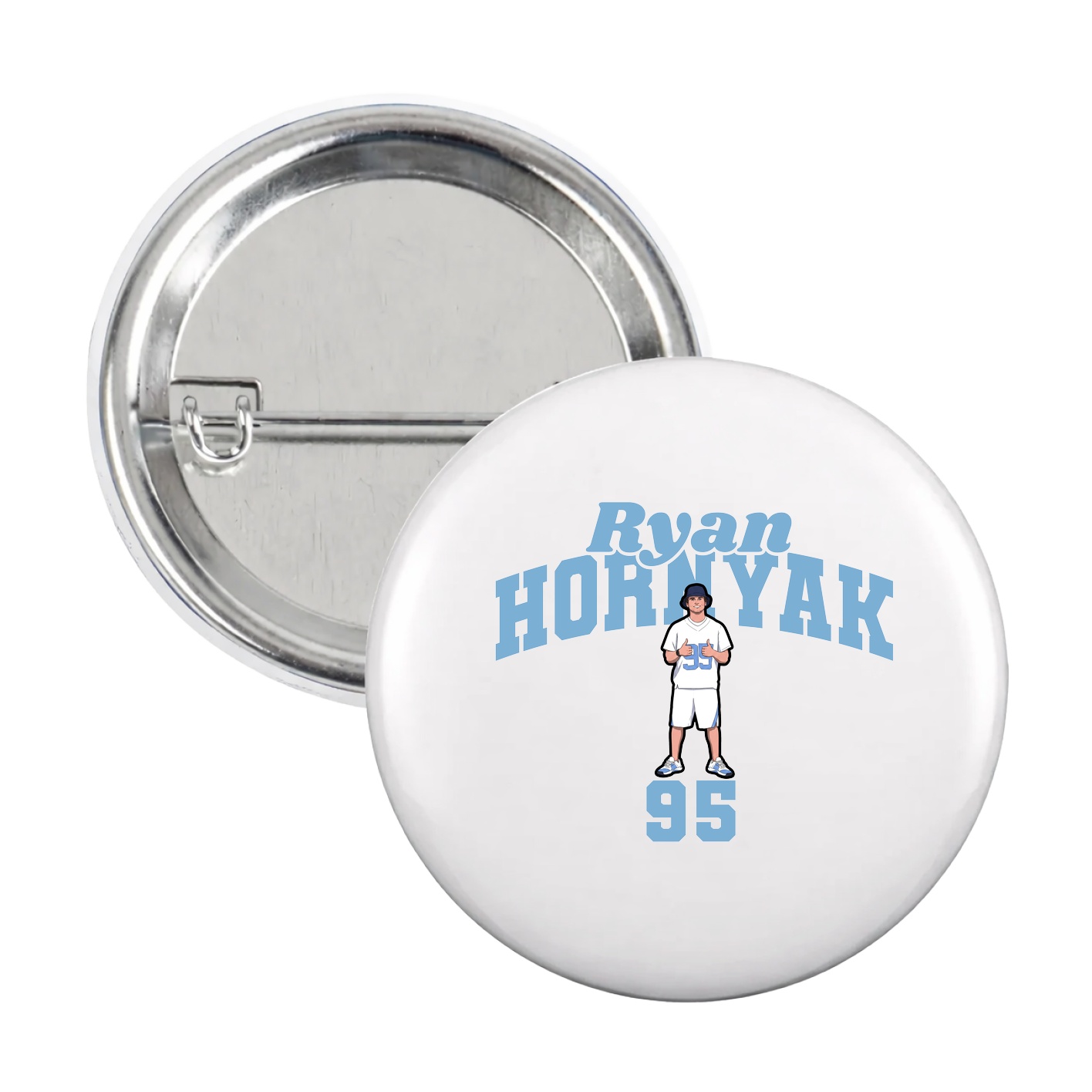 Game Day Button — Signature Arch in White
