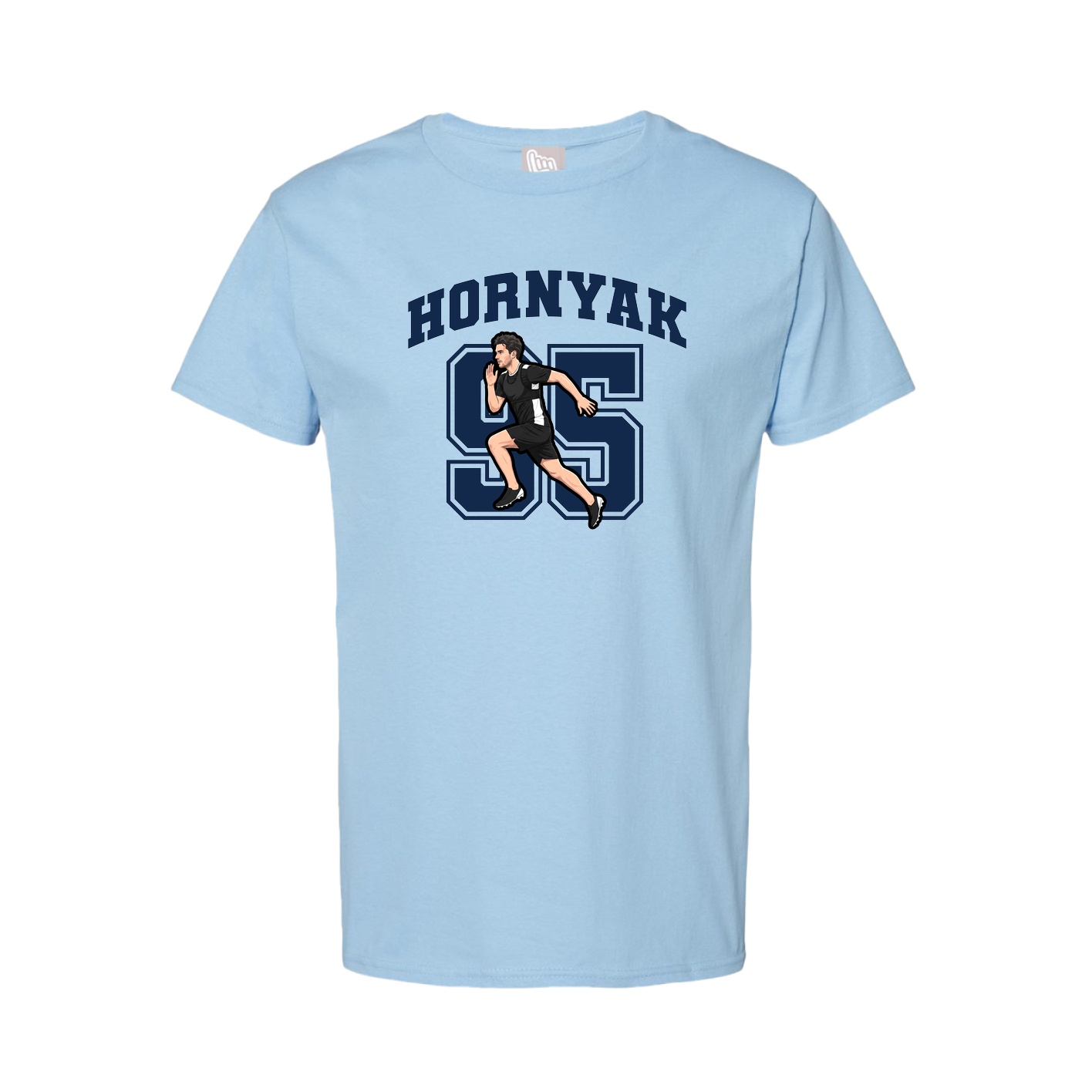 Tee — Number in Light Blue