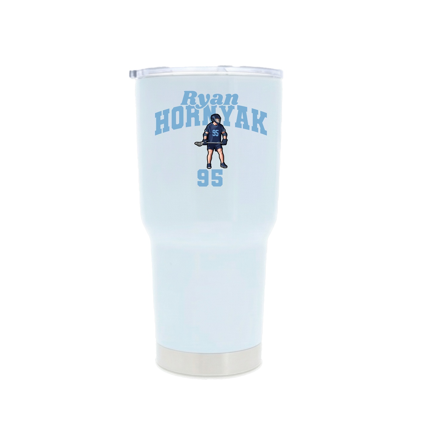 30oz Stainless Steel Tumbler — Signature Arch in White