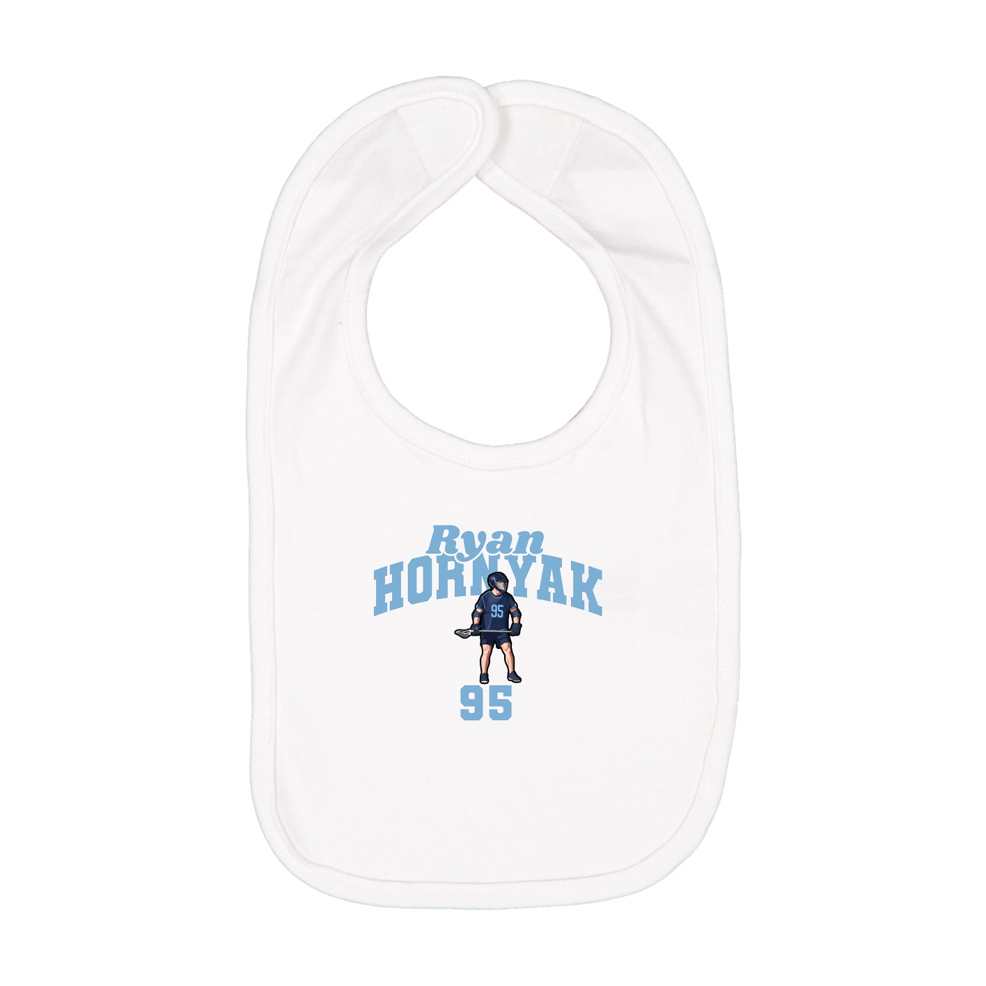 Infant Bib — Signature Arch in White
