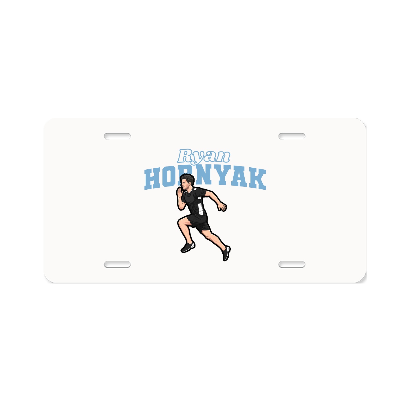 License Plate — Name Arch in Classic