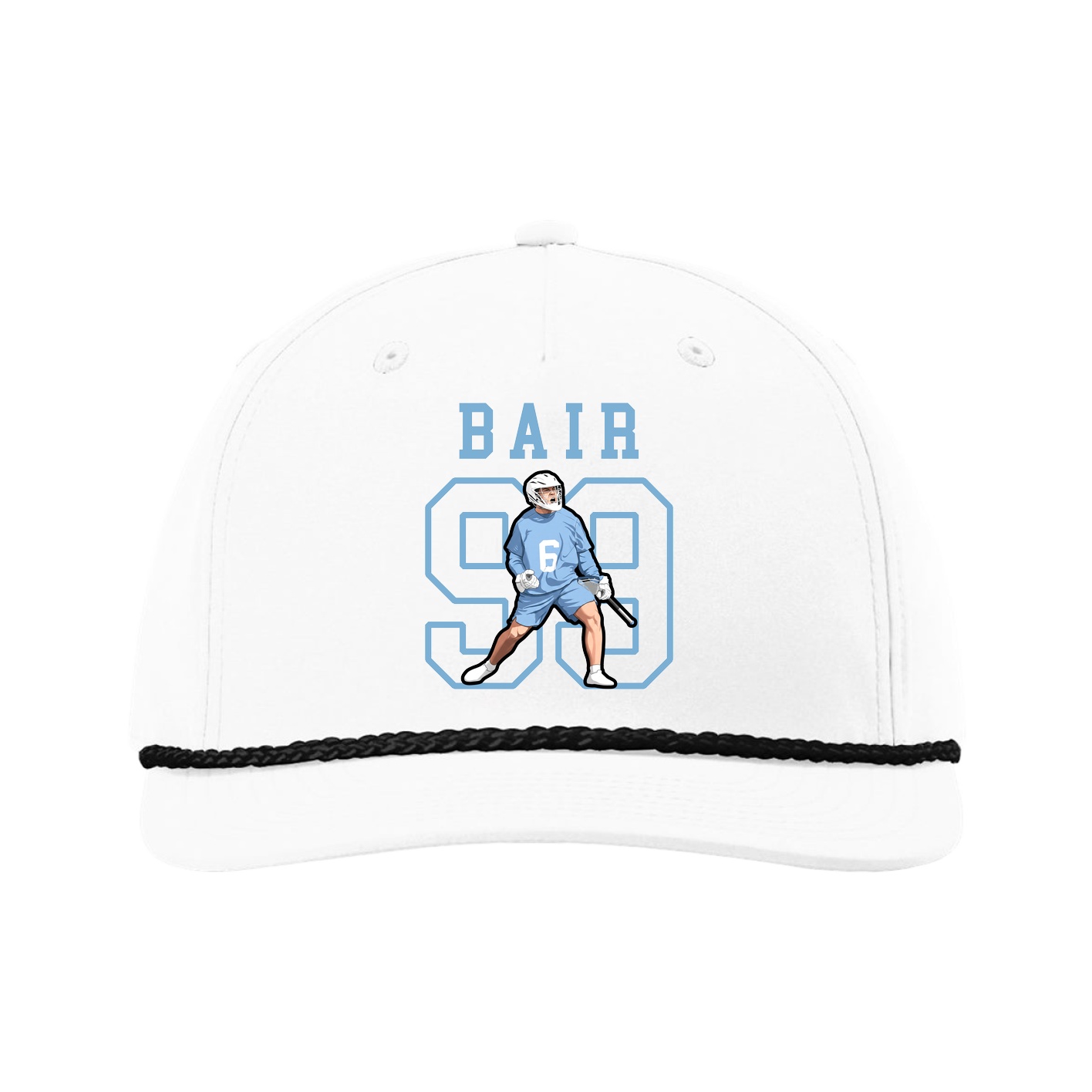 Five-Panel Classic Rope Cap — Shirsey in White
