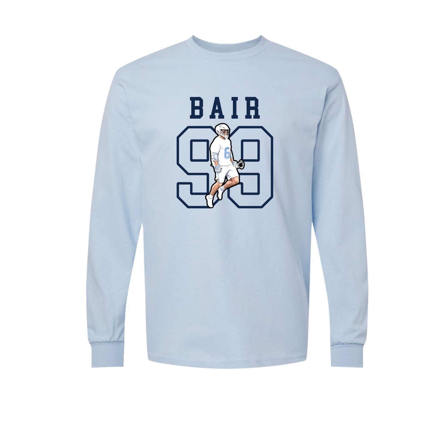Long Sleeve Tee — Shirsey in Light Blue