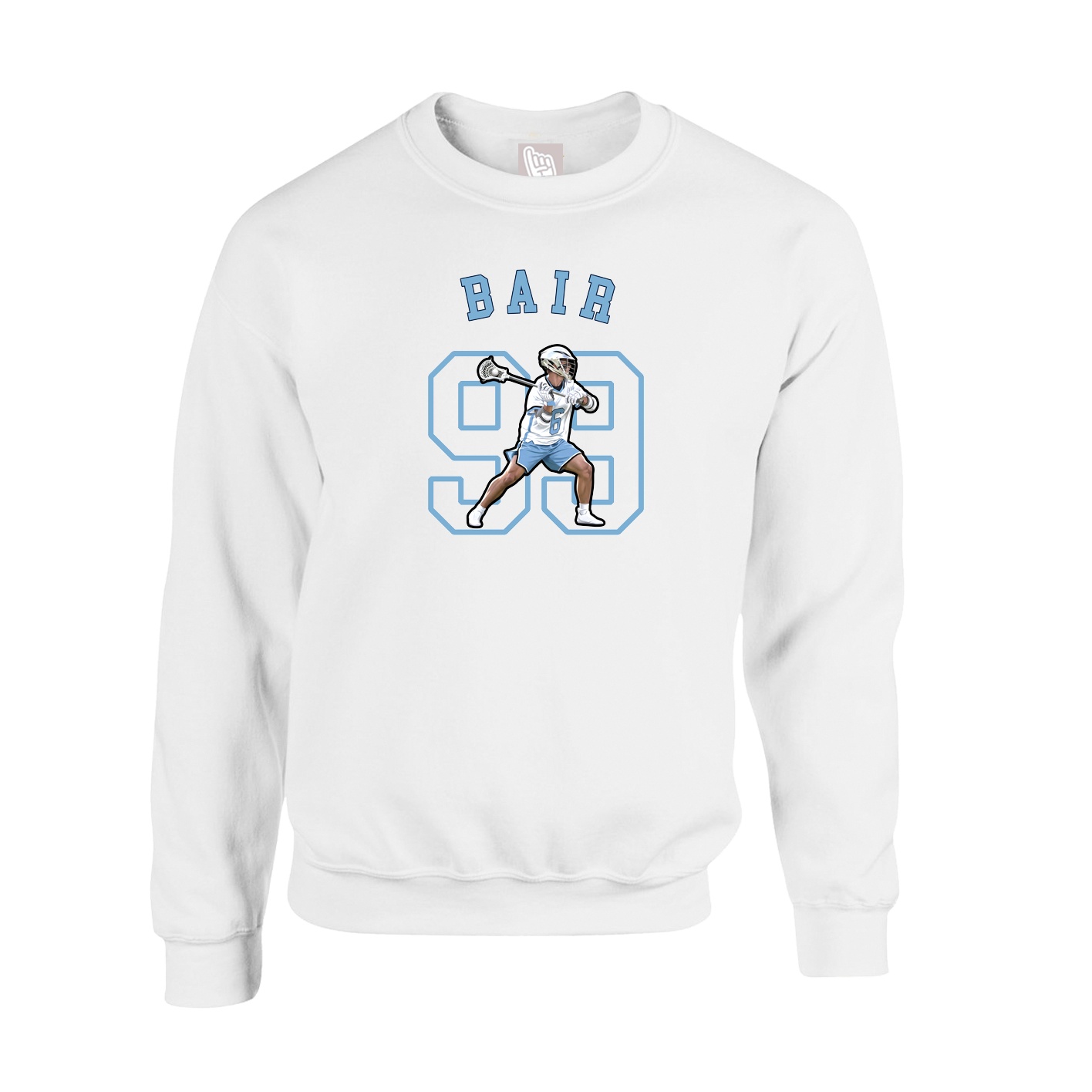 Fleece Crew — Shirsey Arch in White