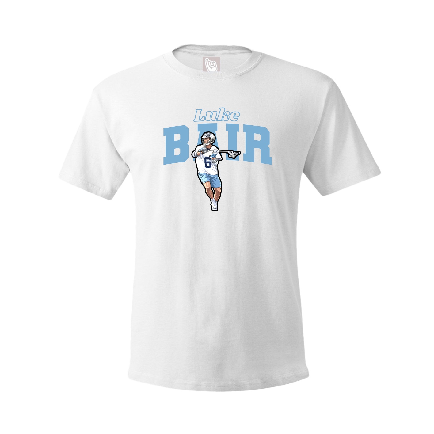 Youth Tee — Name Arch in White