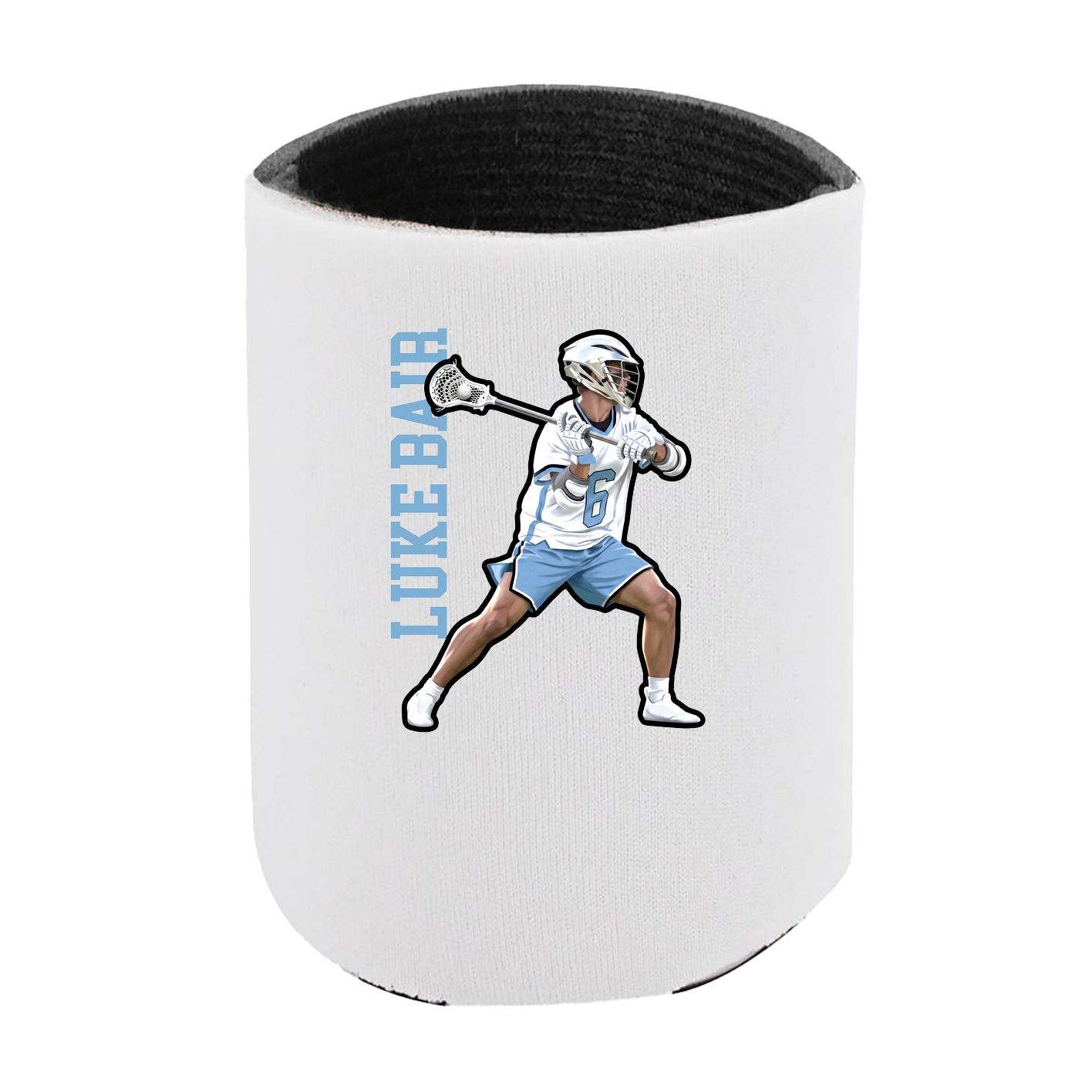 Can Holder — Name Vertical in White