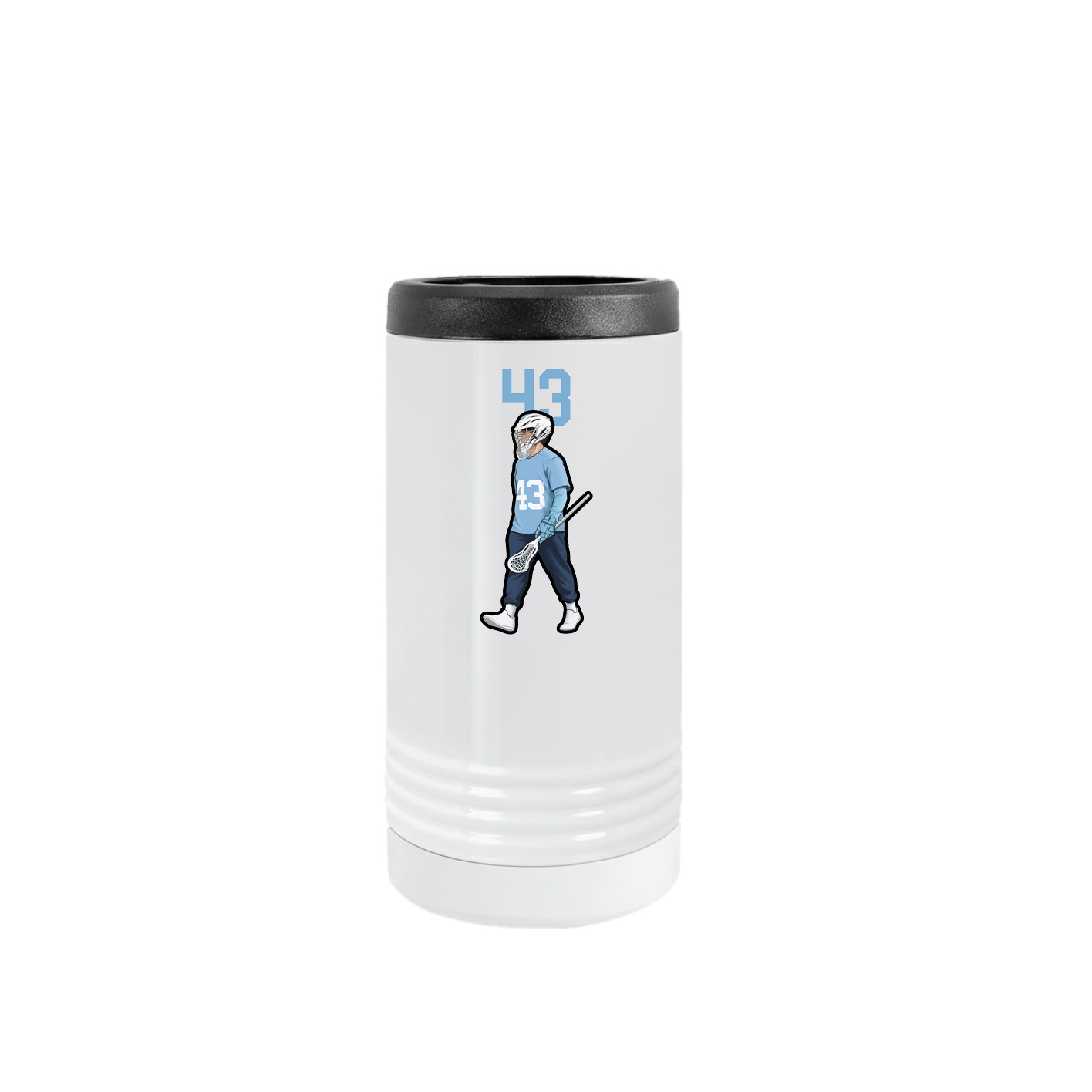 Slim Beverage Holder — Number Top in White