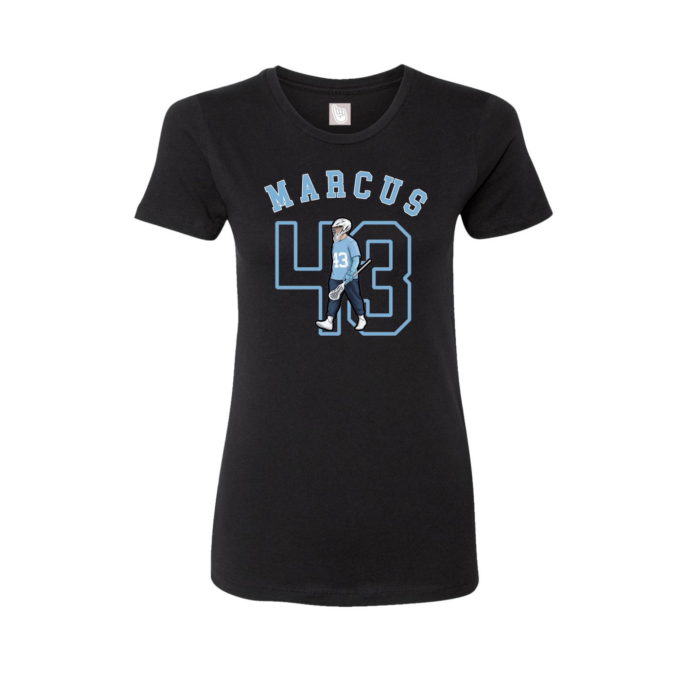 Fitted Women's Tee — Shirsey Arch in Black