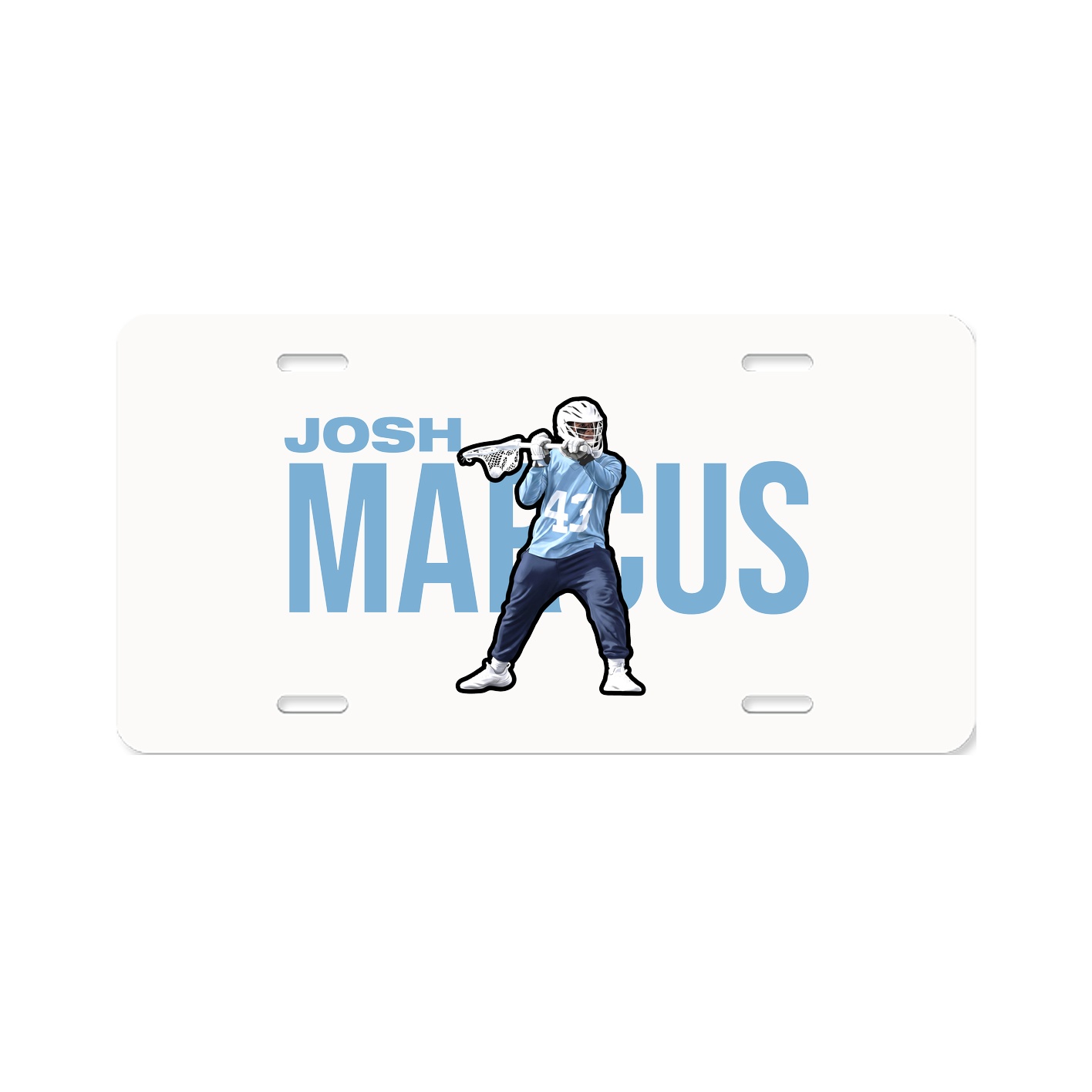 License Plate — Player Name in Classic