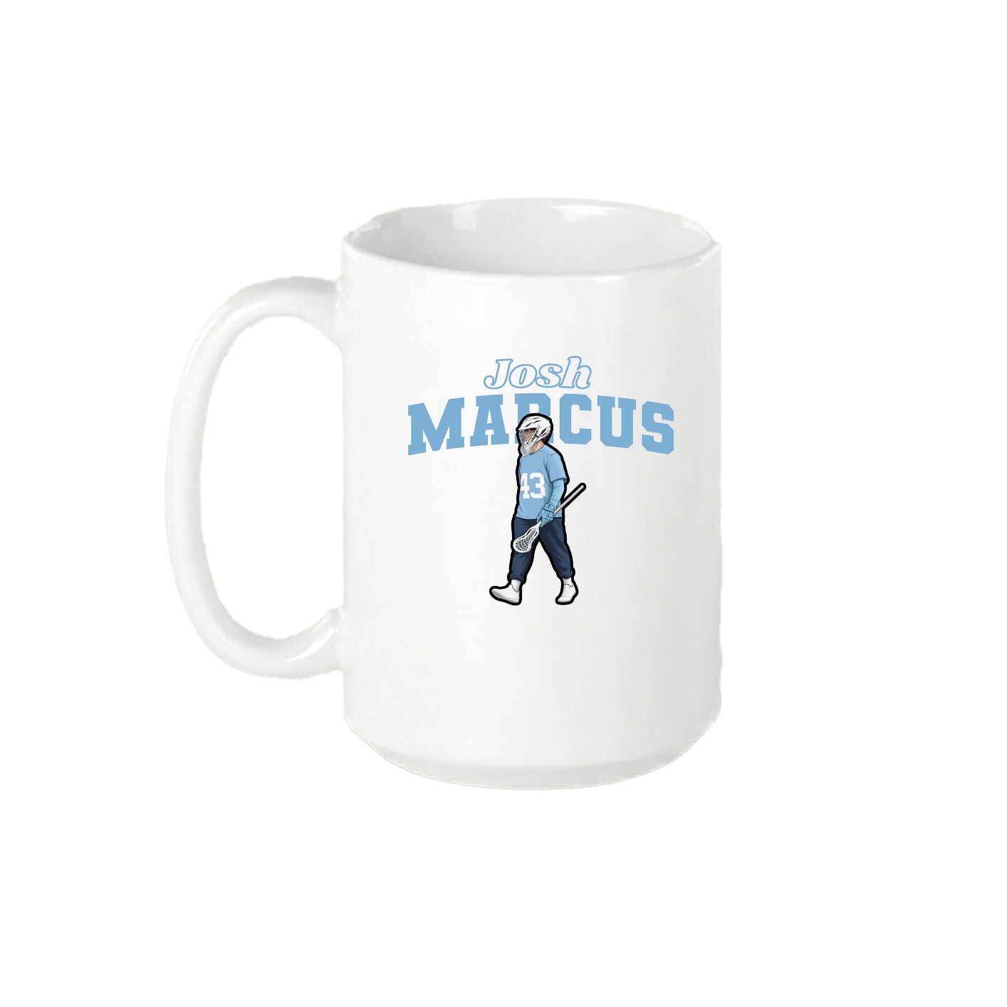 15oz Coffee Mug — Name Arch in White