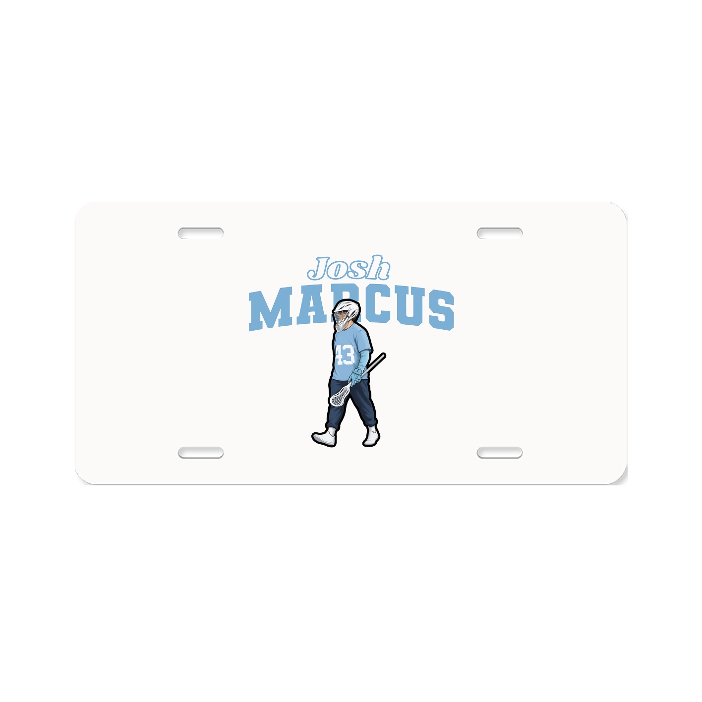 License Plate — Name Arch in Classic