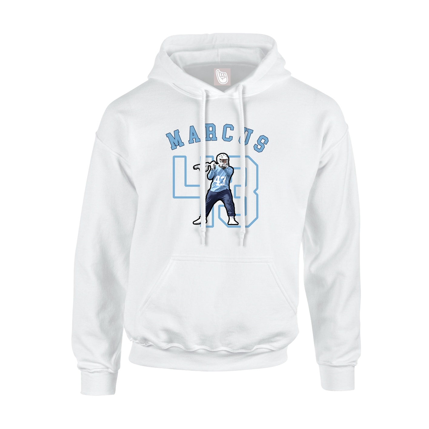 Youth Hoodie — Shirsey Arch in White