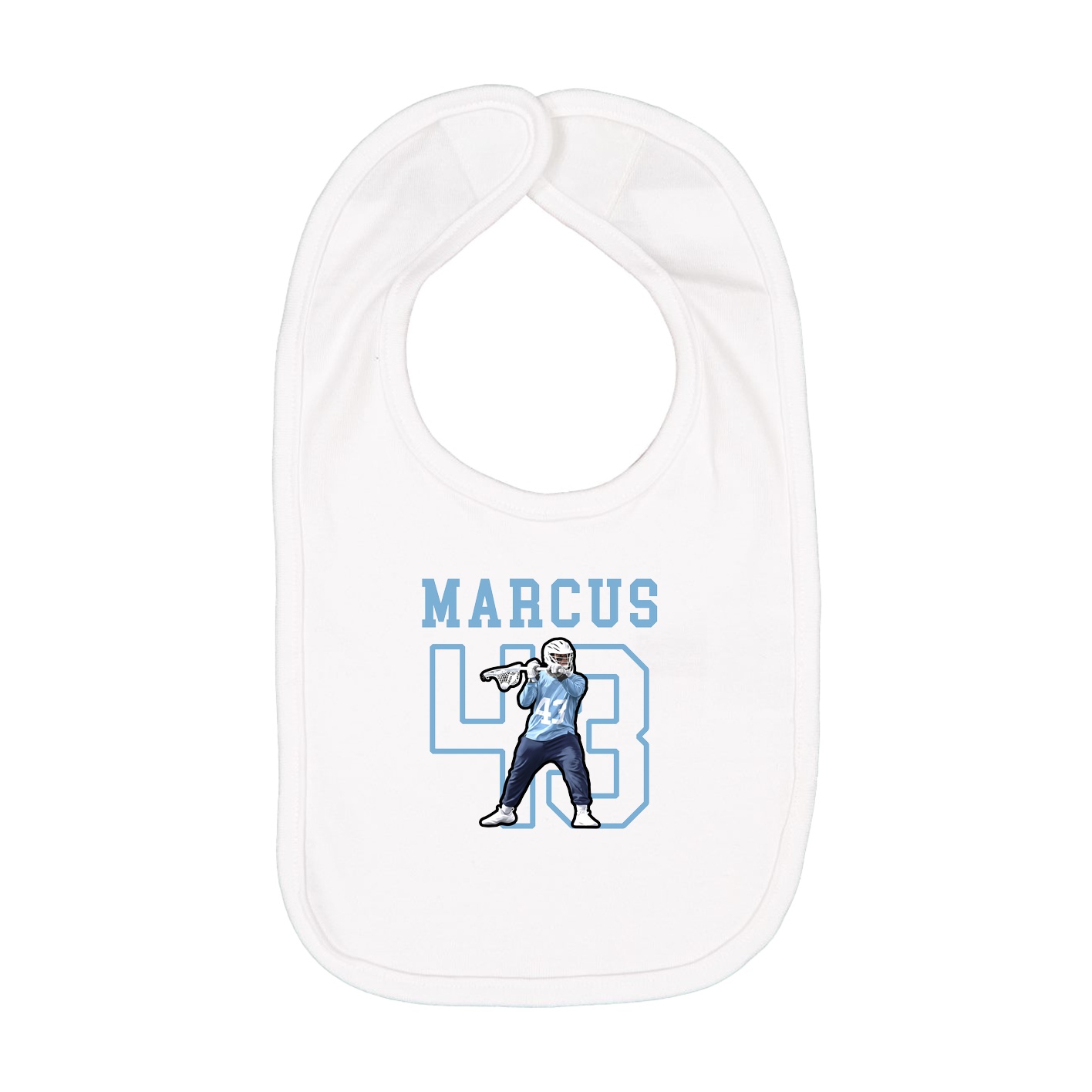 Infant Bib — Shirsey in White