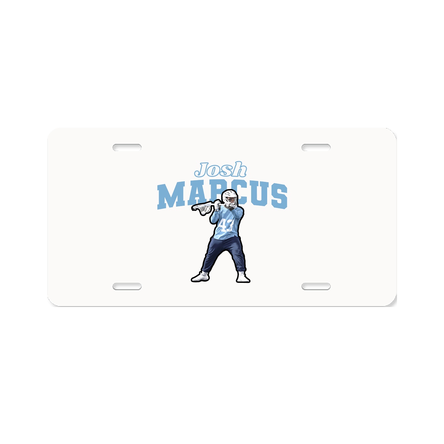 License Plate — Name Arch in Classic