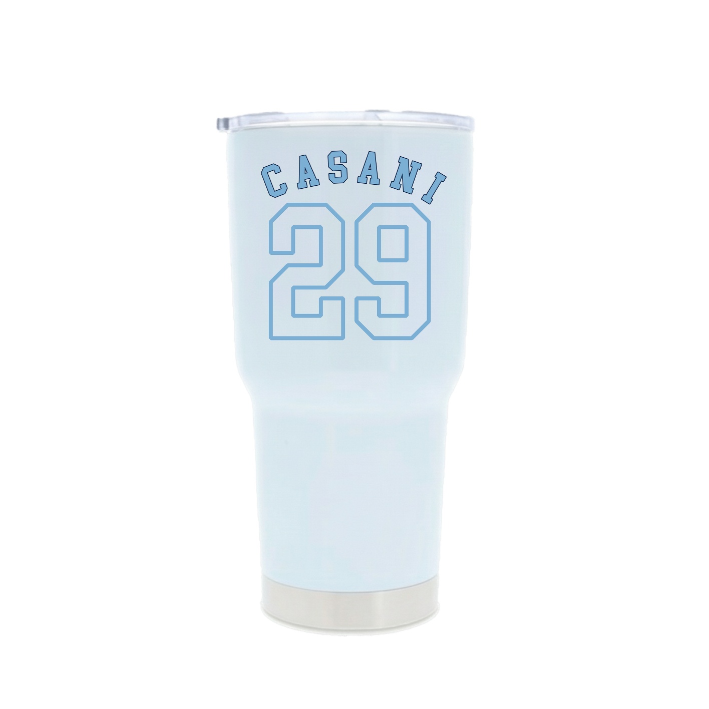 30oz Stainless Steel Tumbler — Shirsey Arch in White