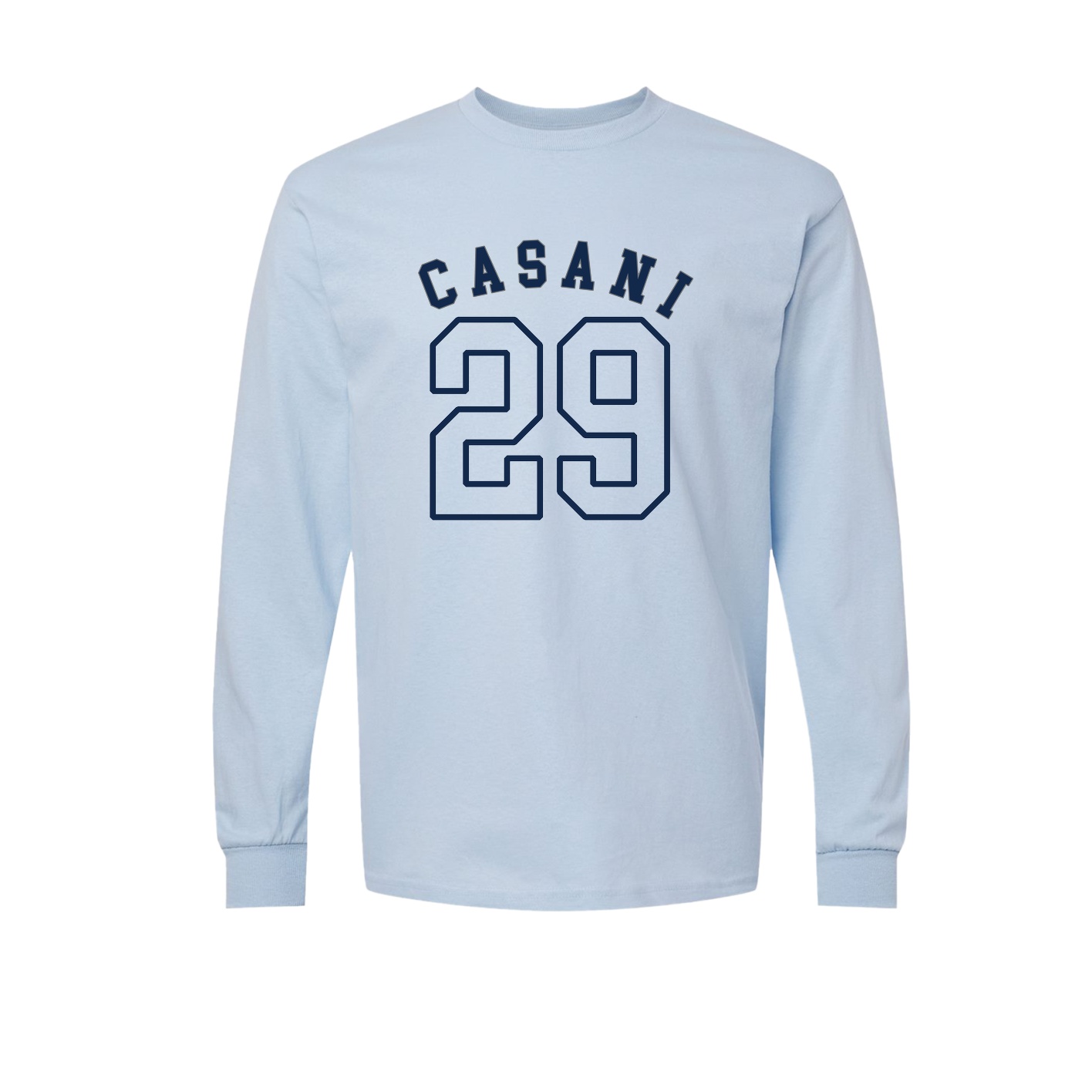 Long Sleeve Tee — Shirsey Arch in Light Blue