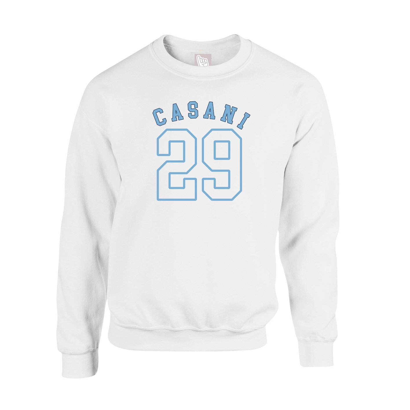 Fleece Crew — Shirsey Arch in White