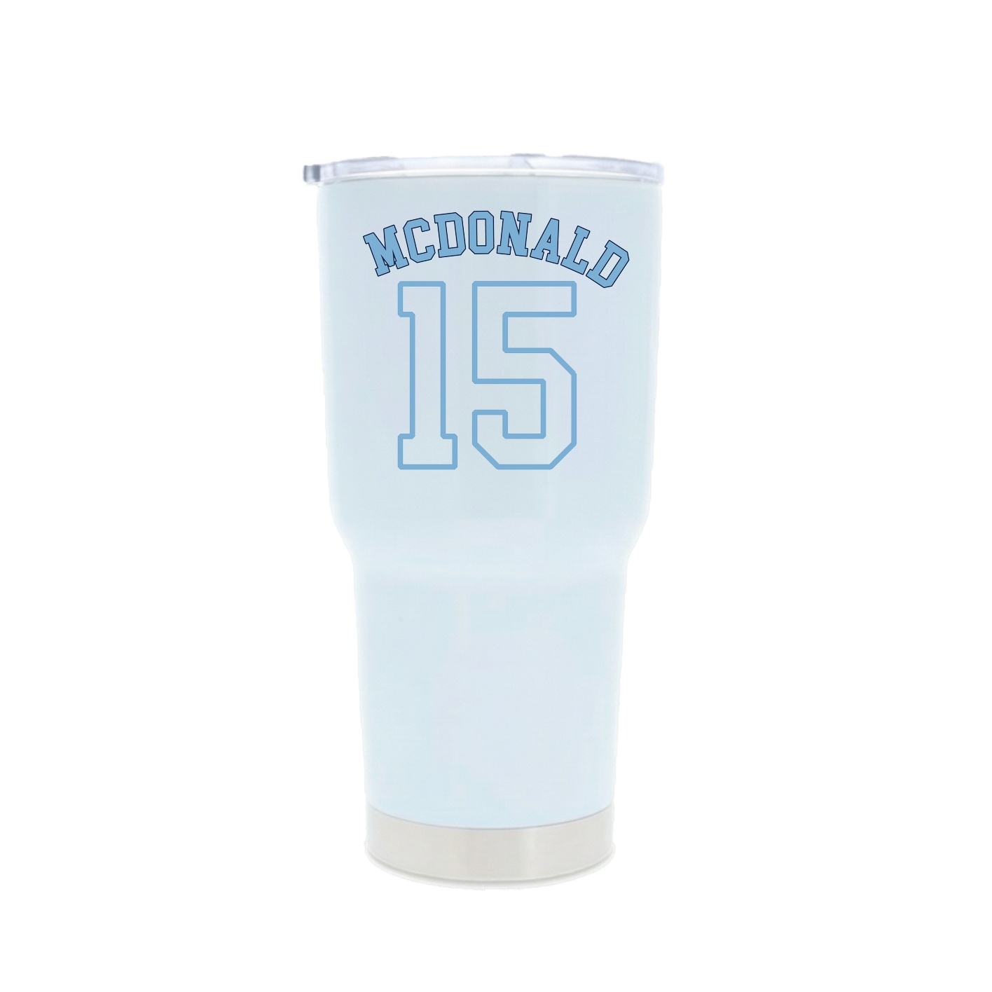 30oz Stainless Steel Tumbler — Shirsey Arch in White