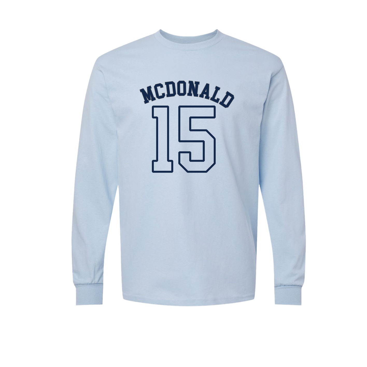 Long Sleeve Tee — Shirsey Arch in Light Blue