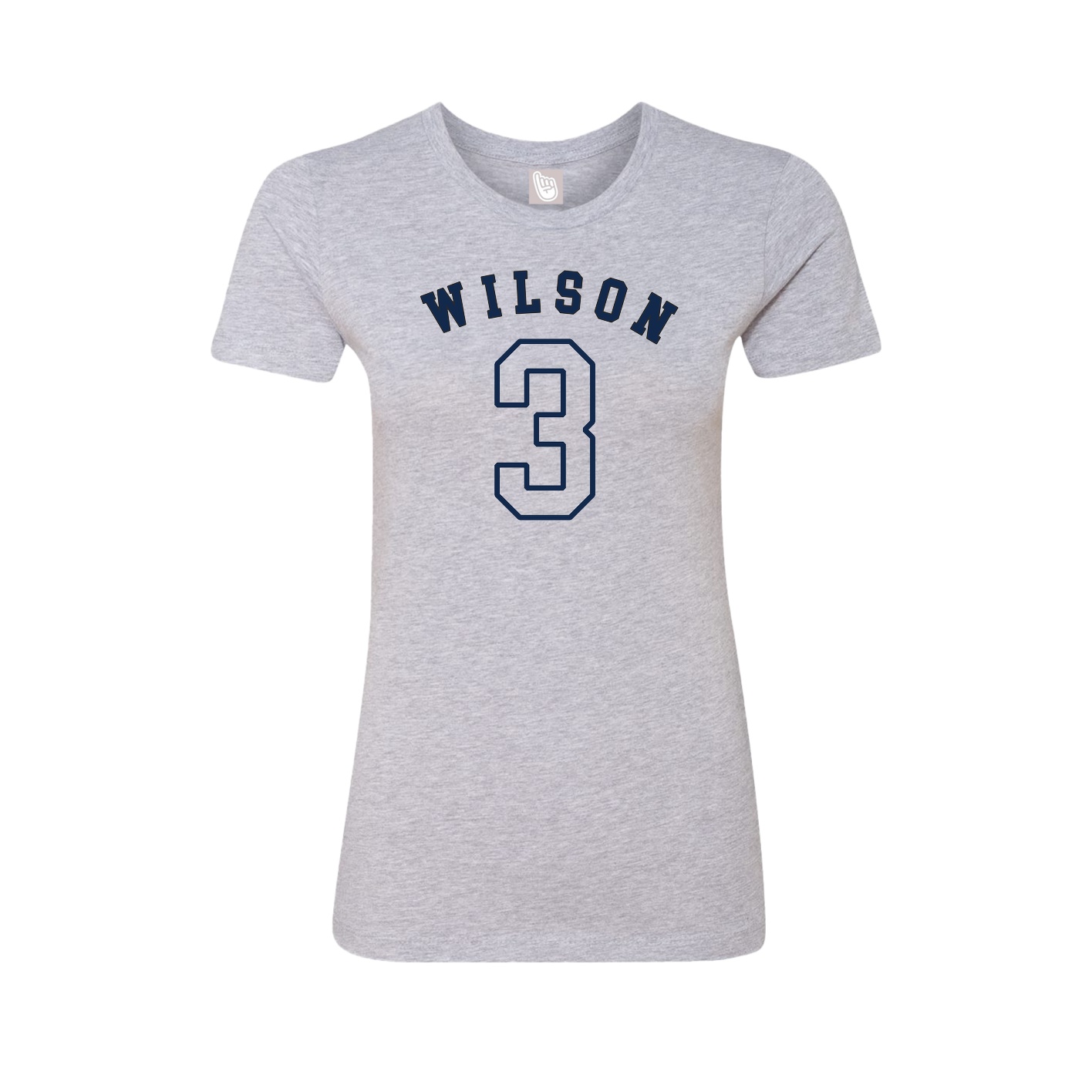 Fitted Women's Tee — Shirsey Arch in Grey