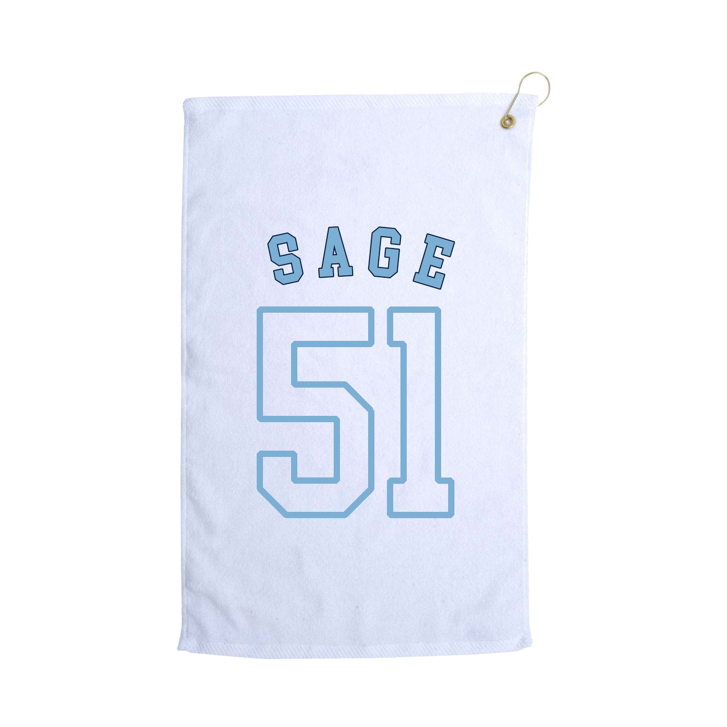 Golf Towel — Shirsey Arch in White