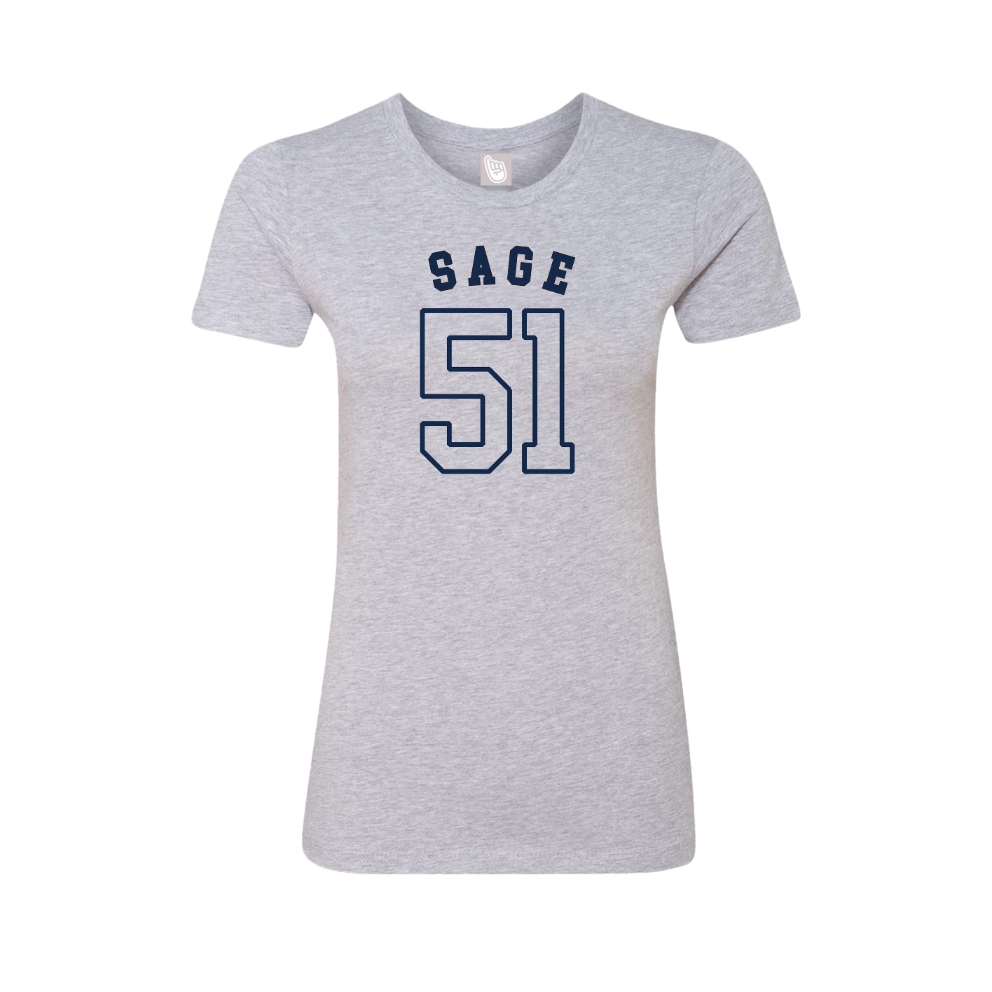 Fitted Women's Tee — Shirsey Arch in Grey