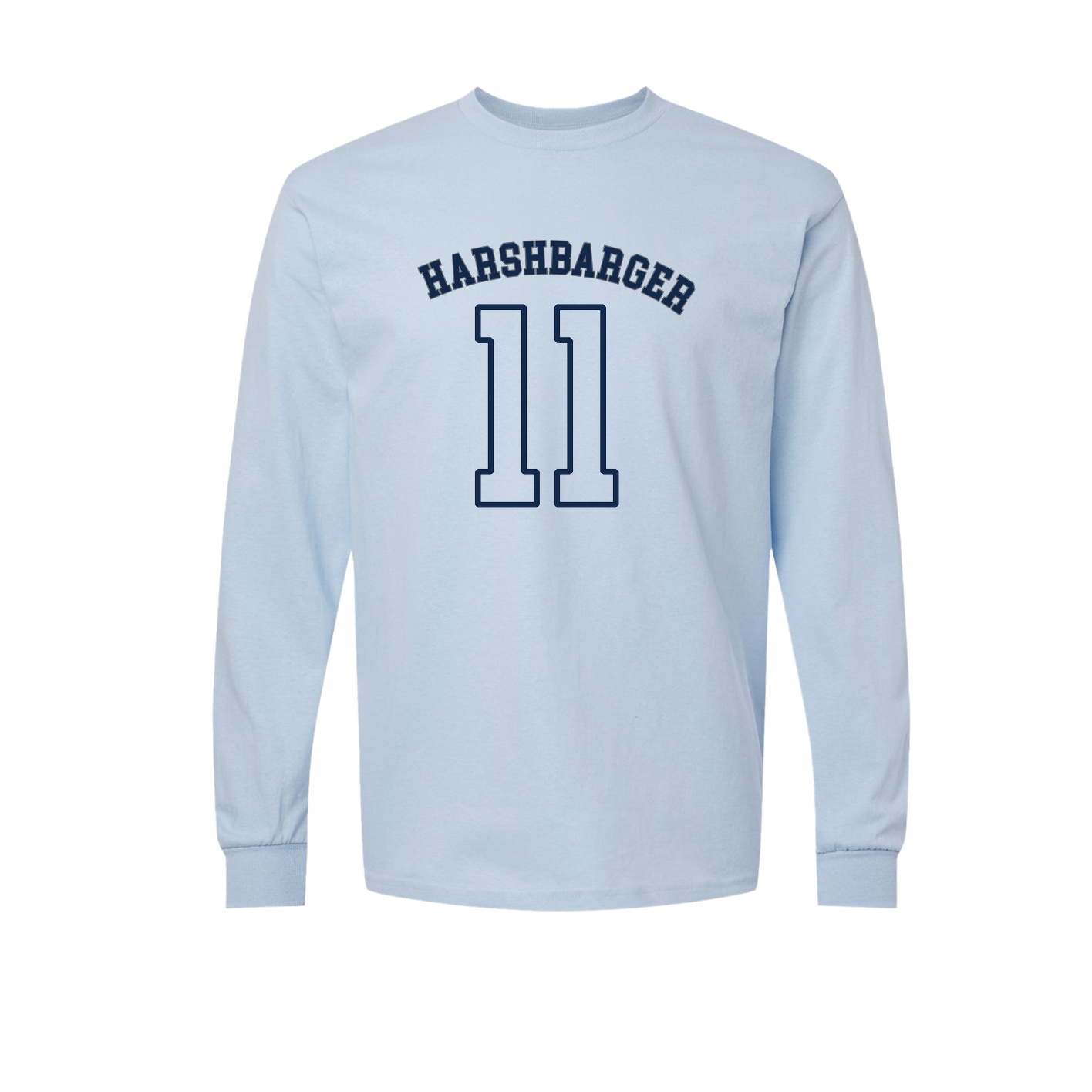 Long Sleeve Tee — Shirsey Arch in Light Blue