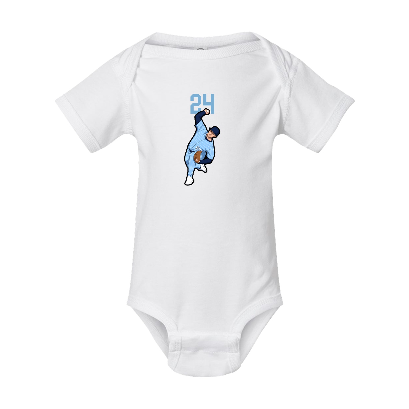 Baby Onesie — Number Top in White