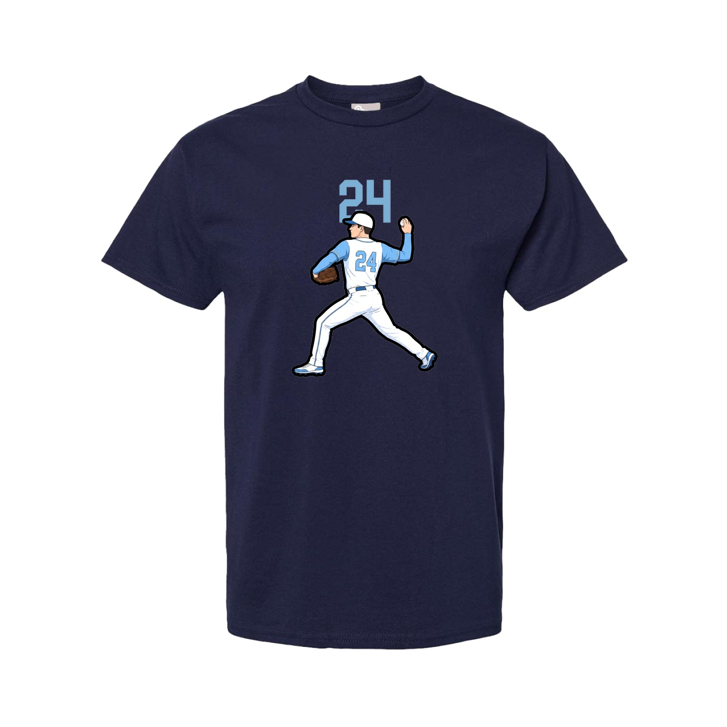Youth Tee — Number Top in Navy