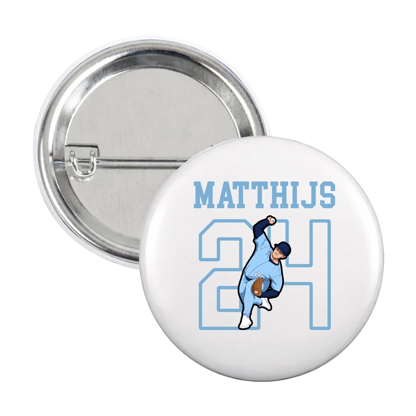Game Day Button — Shirsey in White