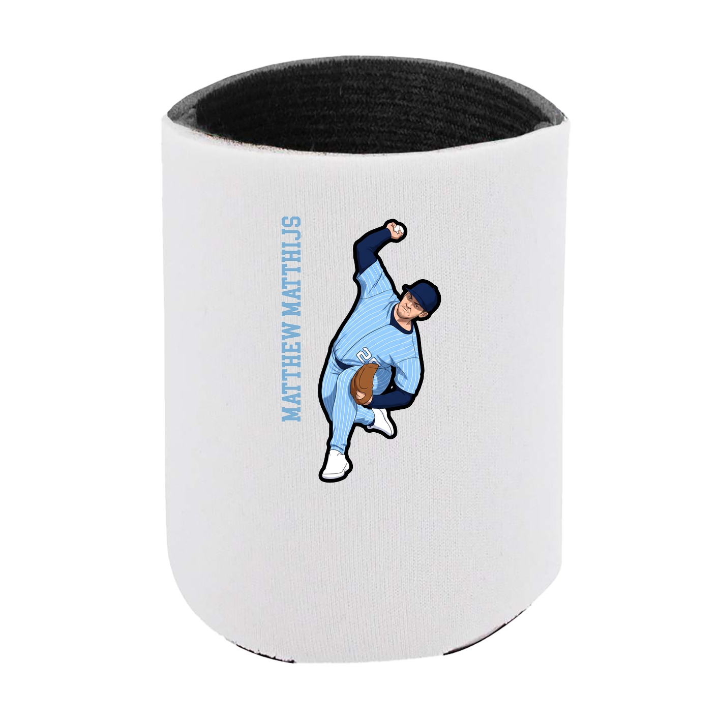 Can Holder — Name Vertical in White