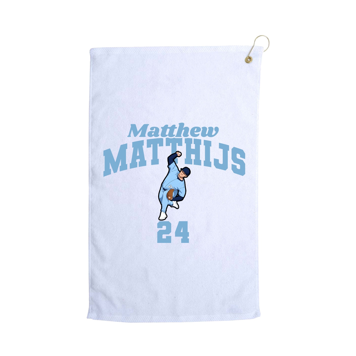 Golf Towel — Signature Arch in White