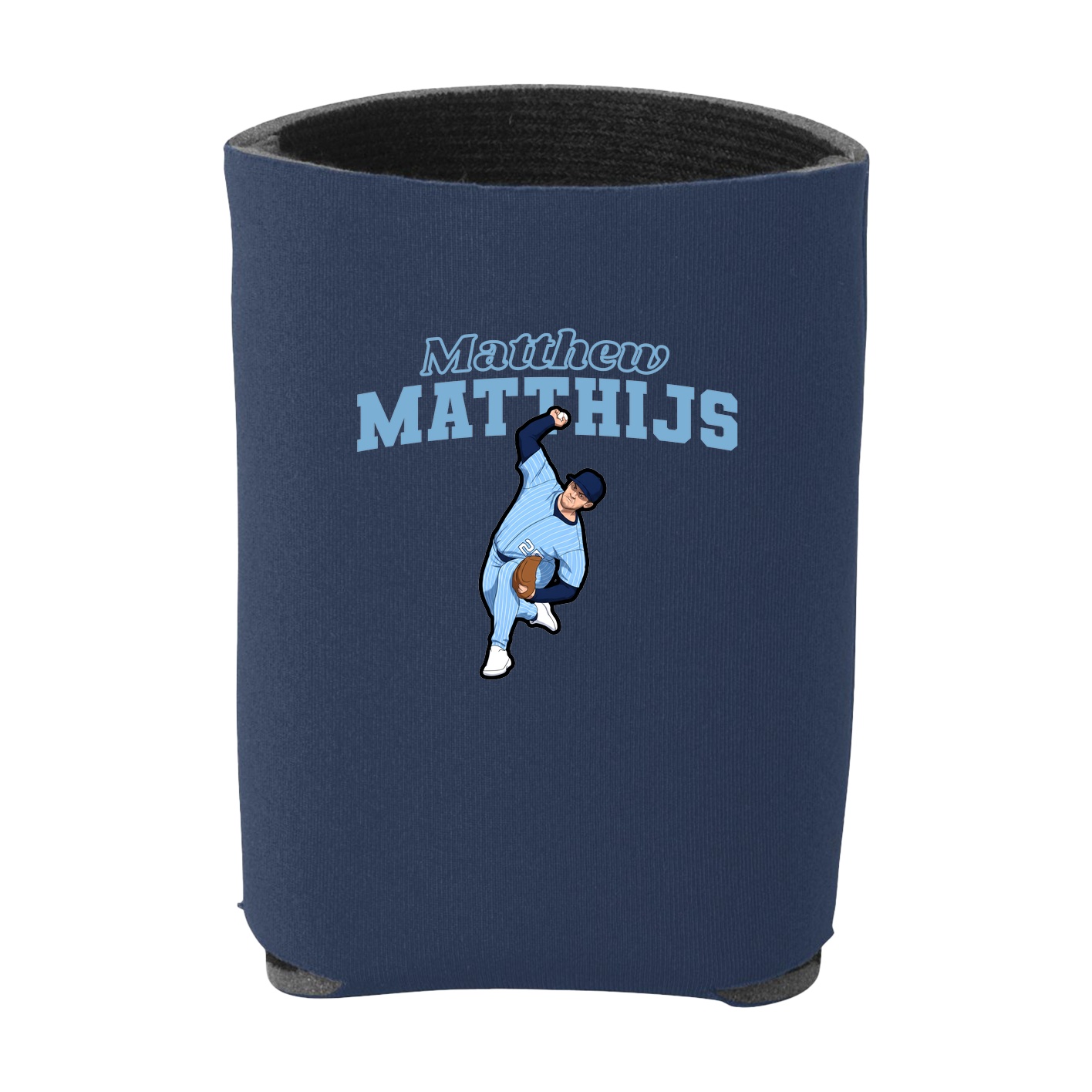 Can Holder — Name Arch in Navy