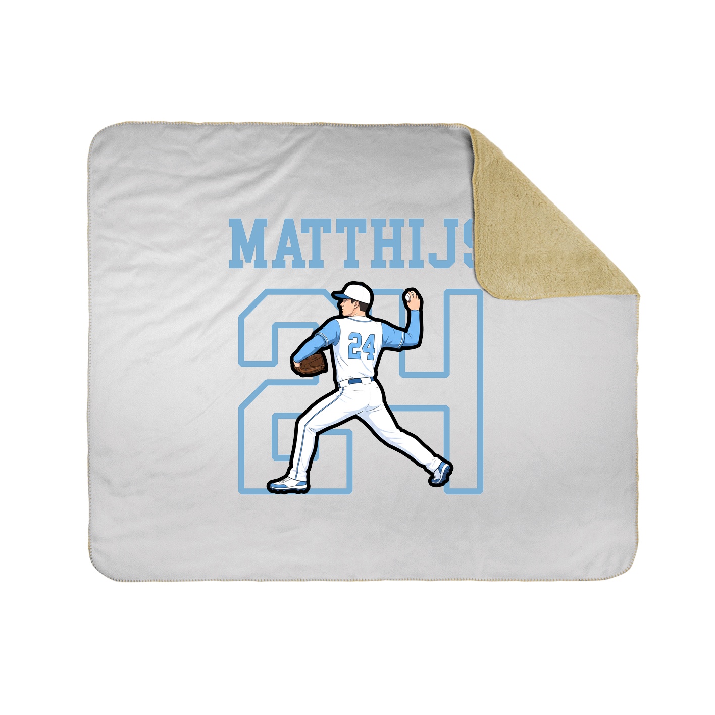 Throw Blanket — Shirsey in White