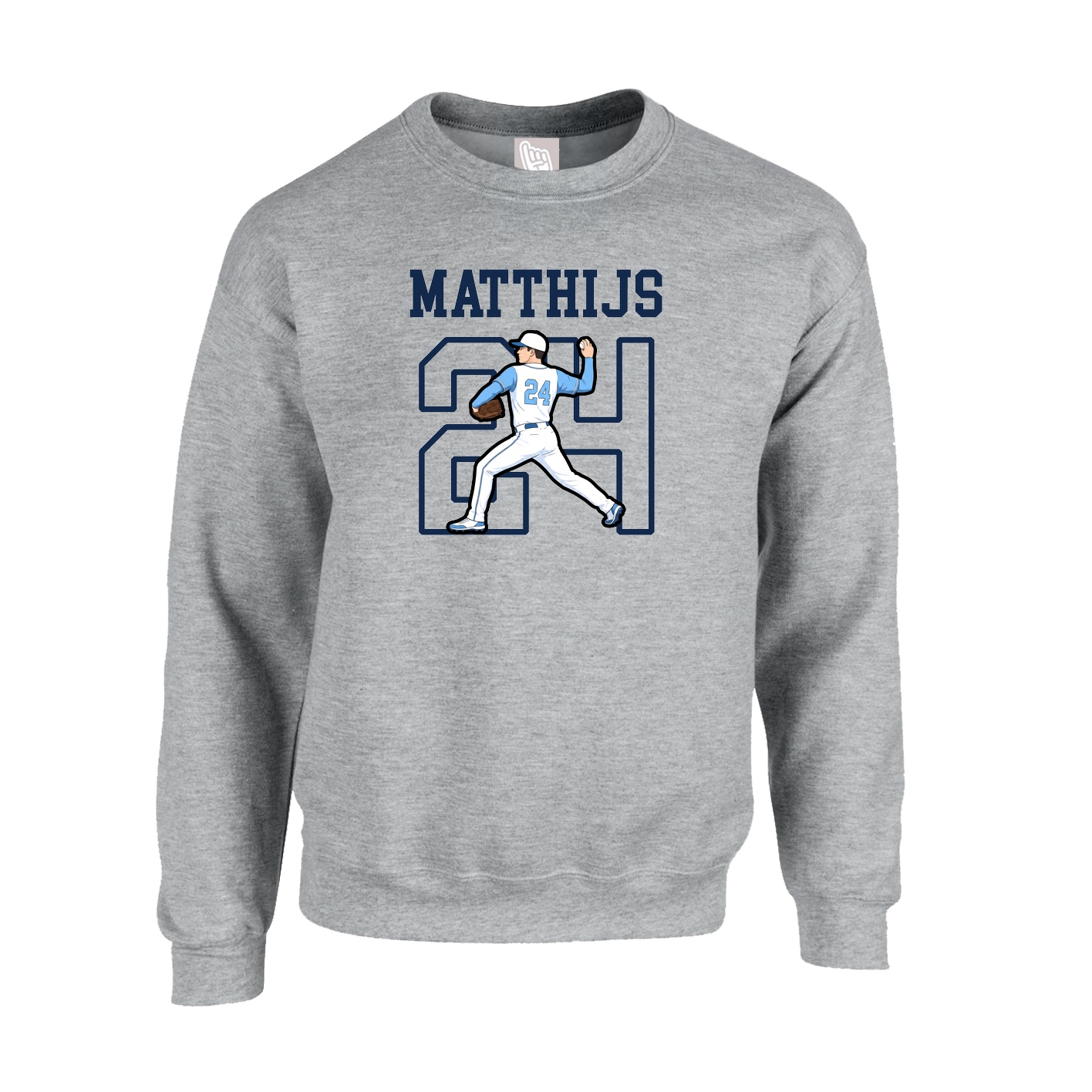 Fleece Crew — Shirsey in Grey