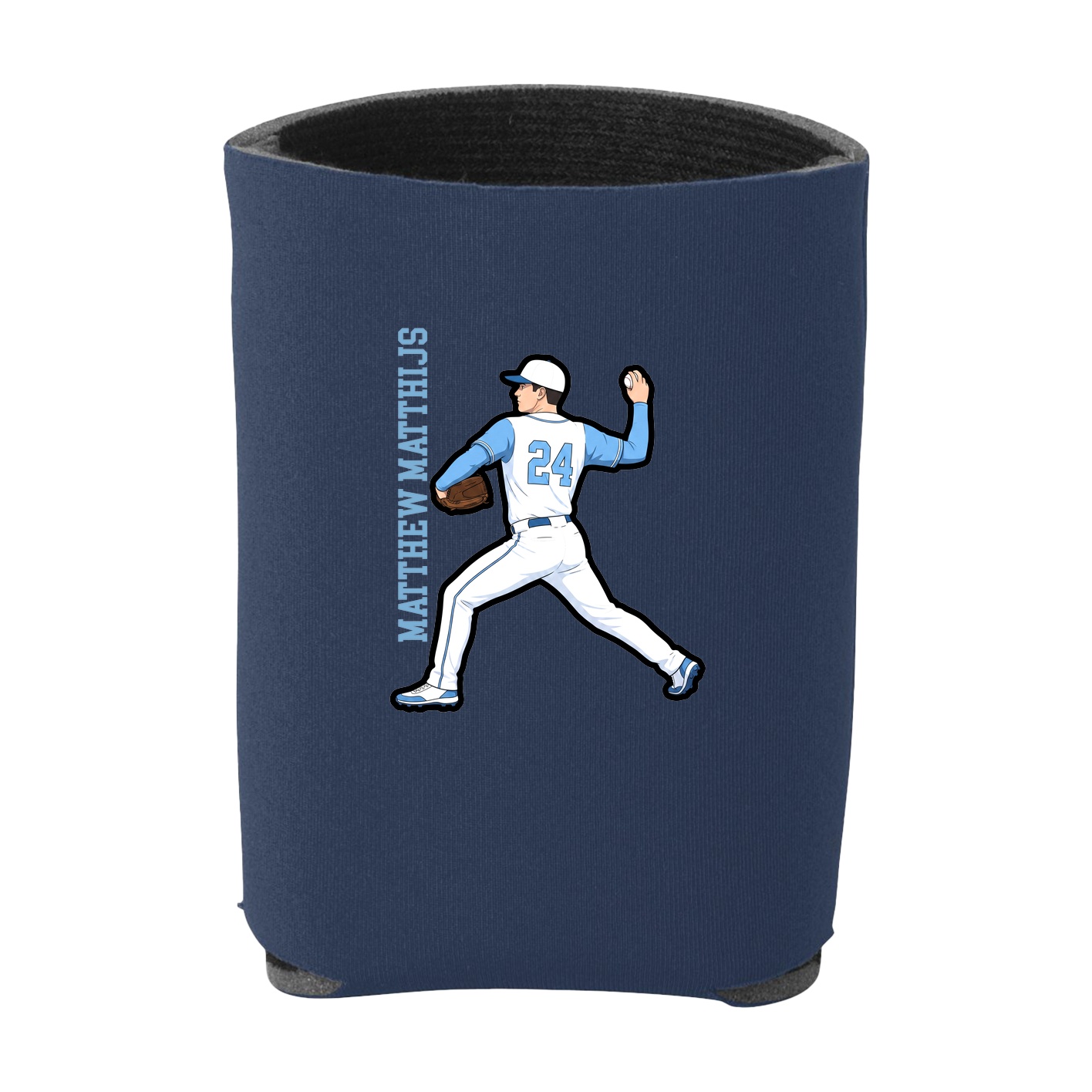 Can Holder — Name Vertical in Navy