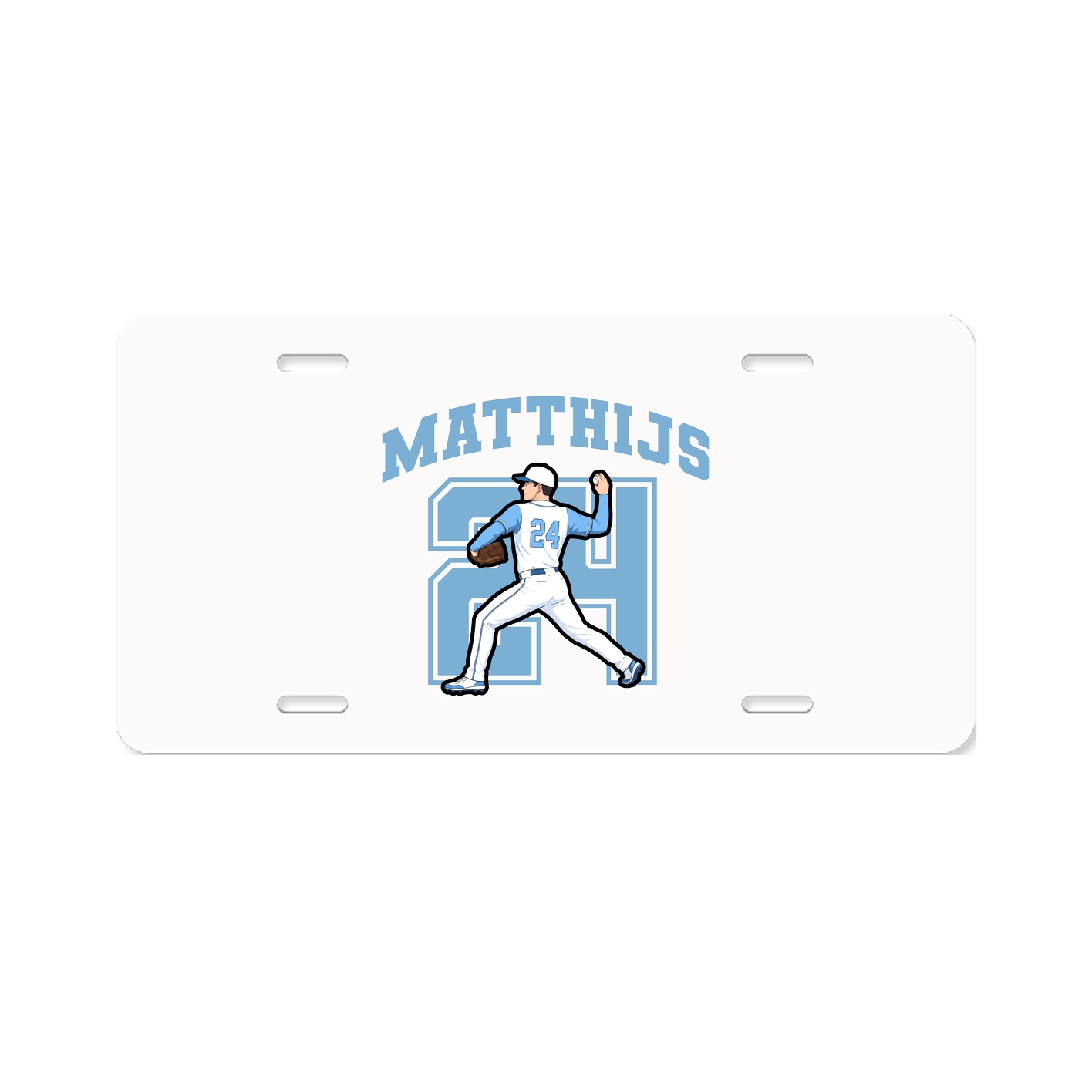 License Plate — Number in Classic