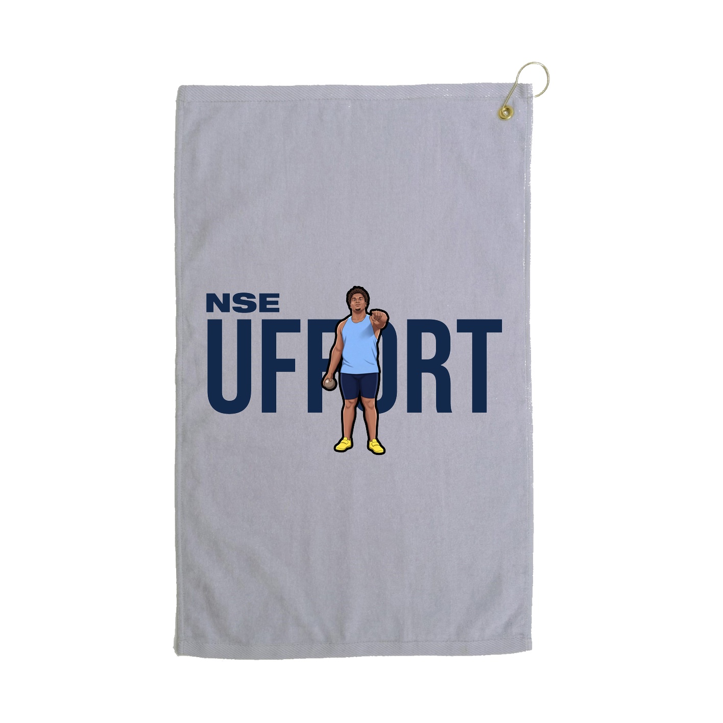 Golf Towel — Player Name in Grey