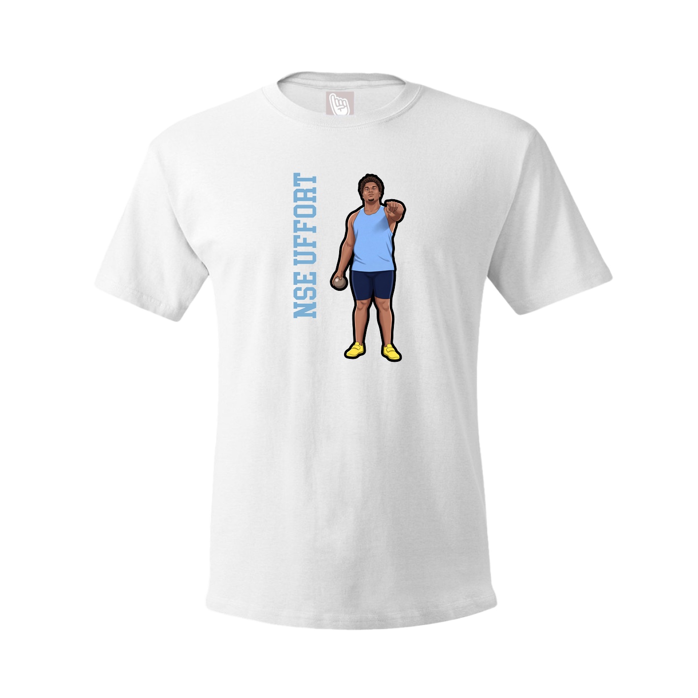 Tee — Name Vertical in White