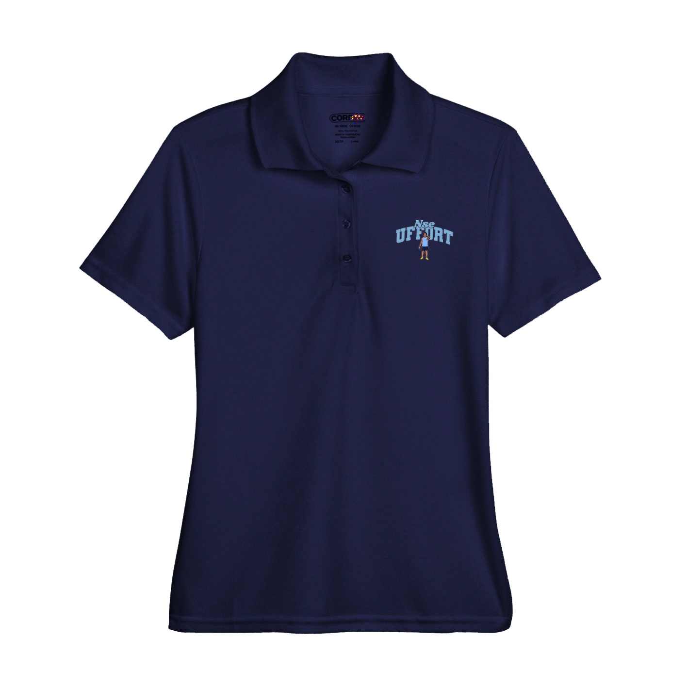 Womens Performance Polo — Signature Arch in Navy