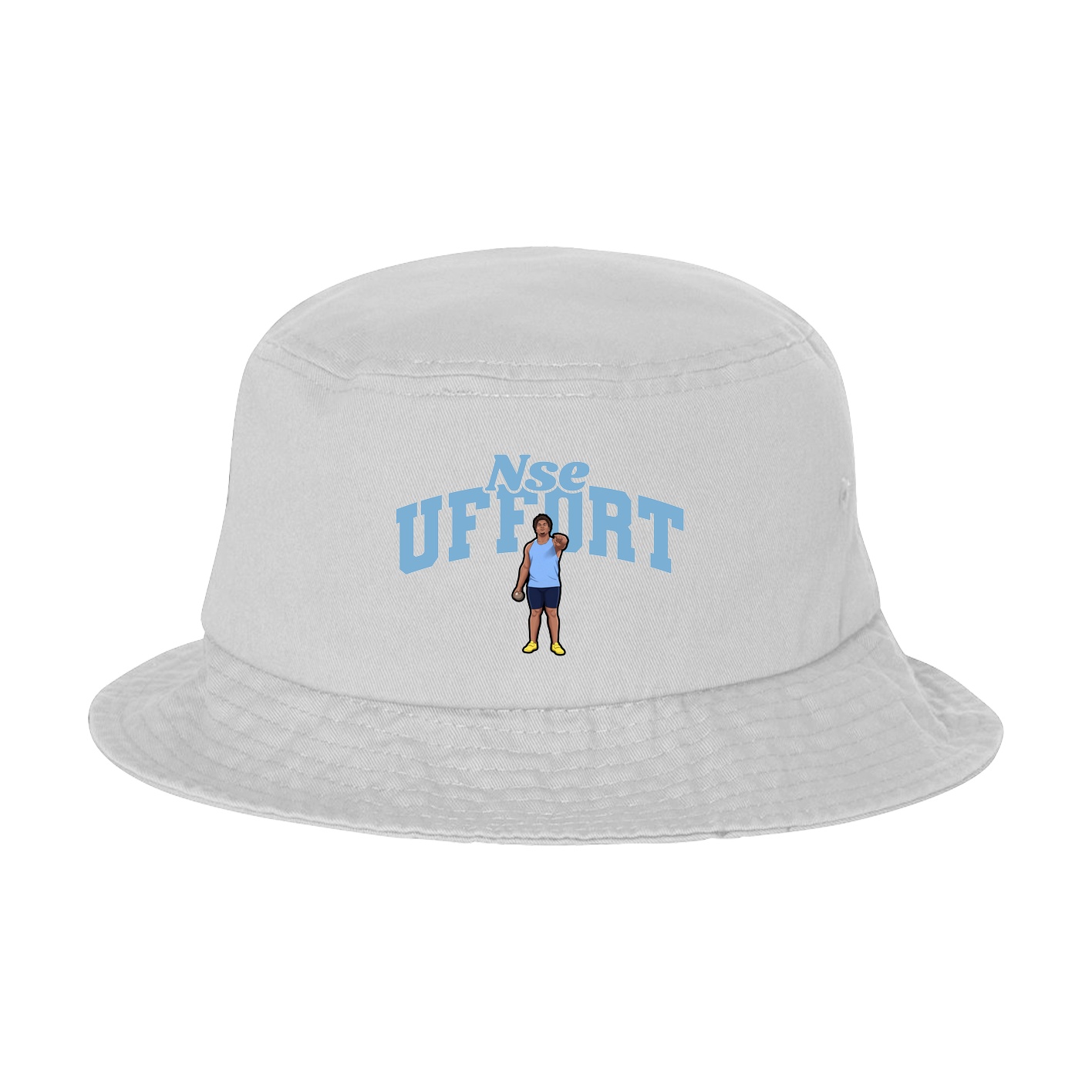 Bucket Cap — Signature Arch in White